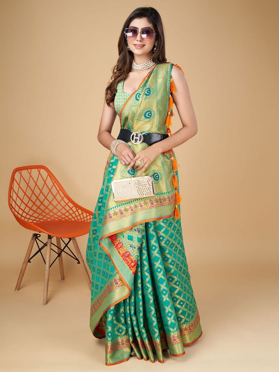 Banarasi Soft Patola Silk Saree For Wedding