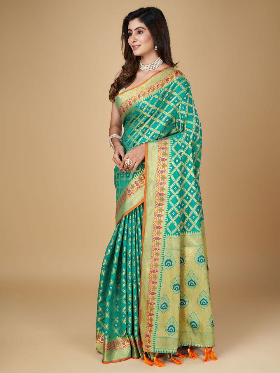 Banarasi Soft Patola Silk Saree For Wedding