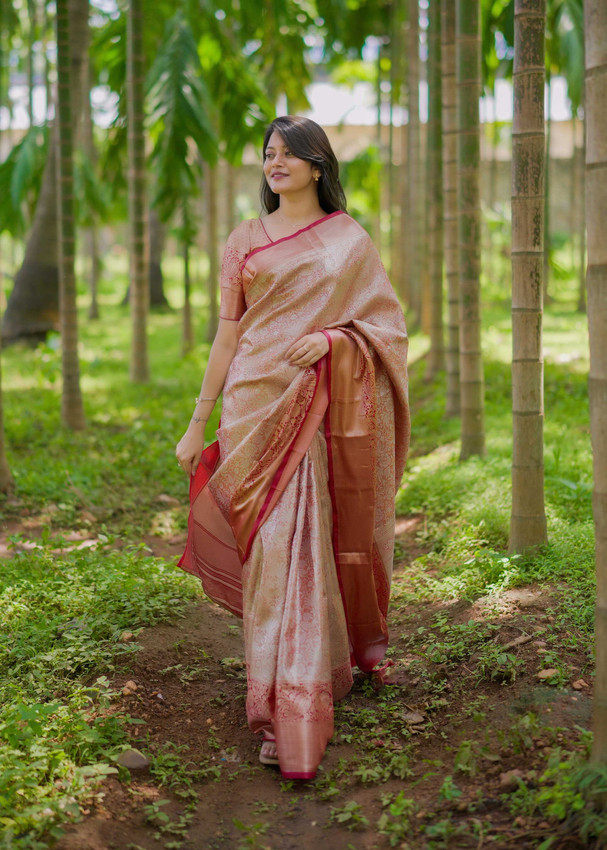 Berry Bridal Kanchipuram Silk Saree