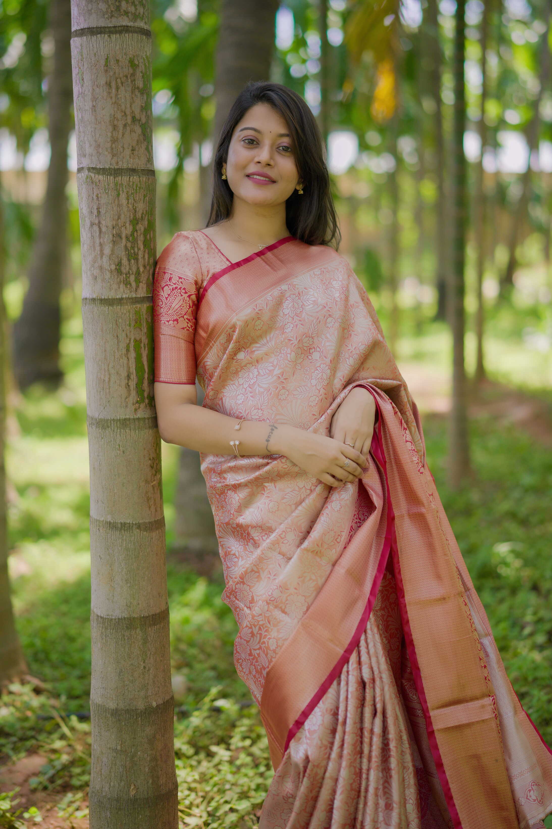 Berry Bridal Kanchipuram Silk Saree