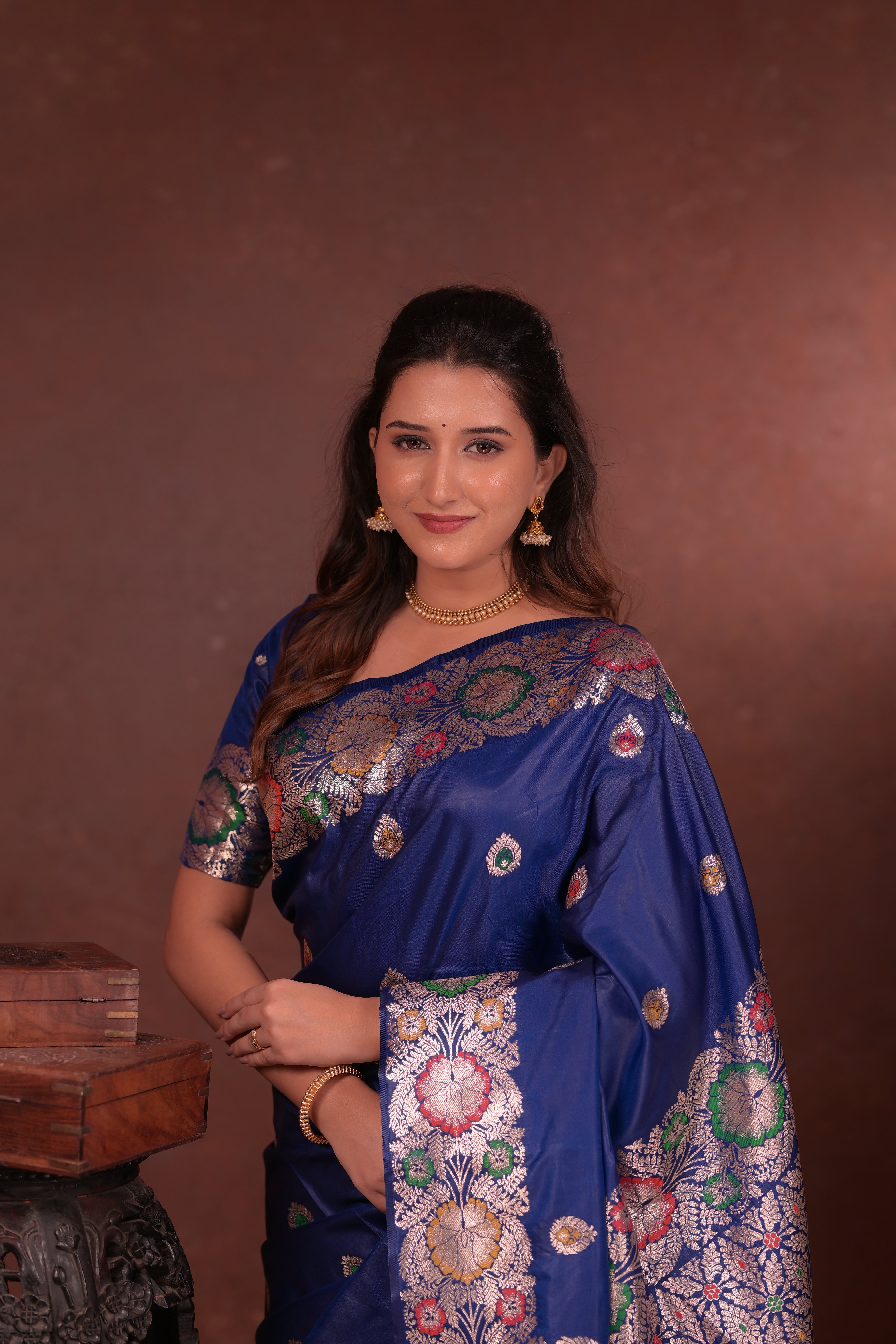 Blue Paithani Woven Silk Saree