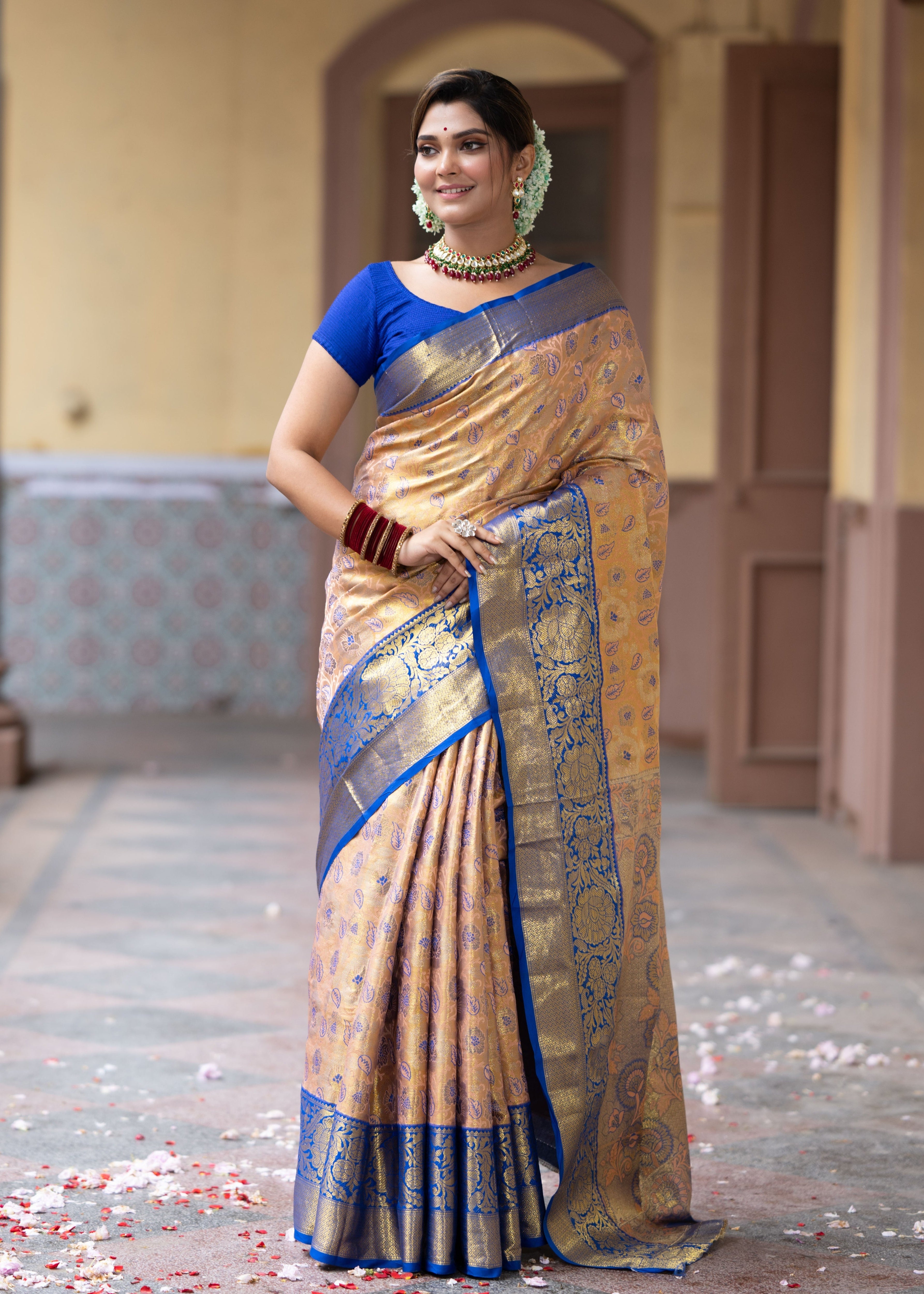 Bridal Kanjivaram Semi Silk Saree