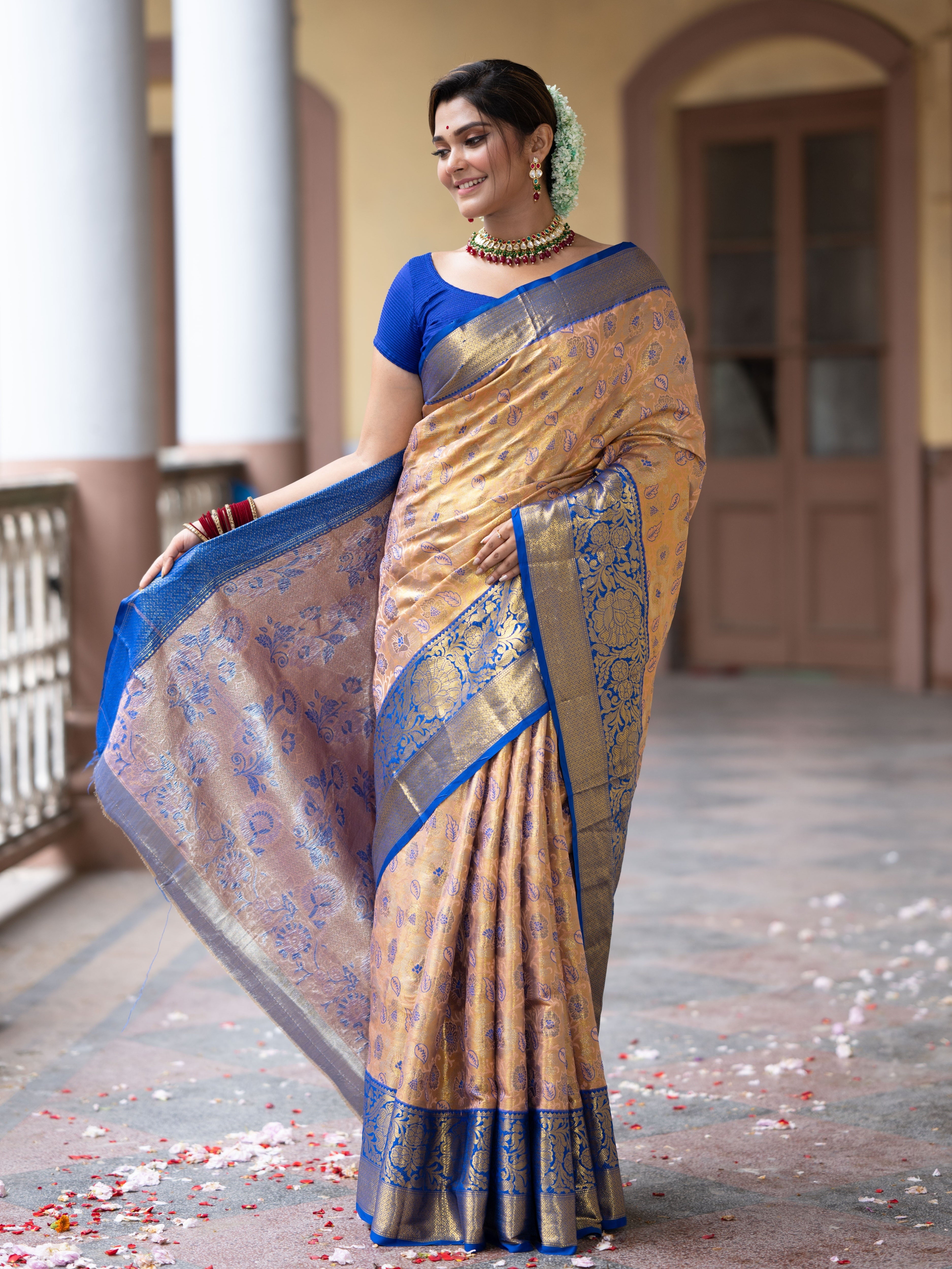 Bridal Kanjivaram Semi Silk Saree