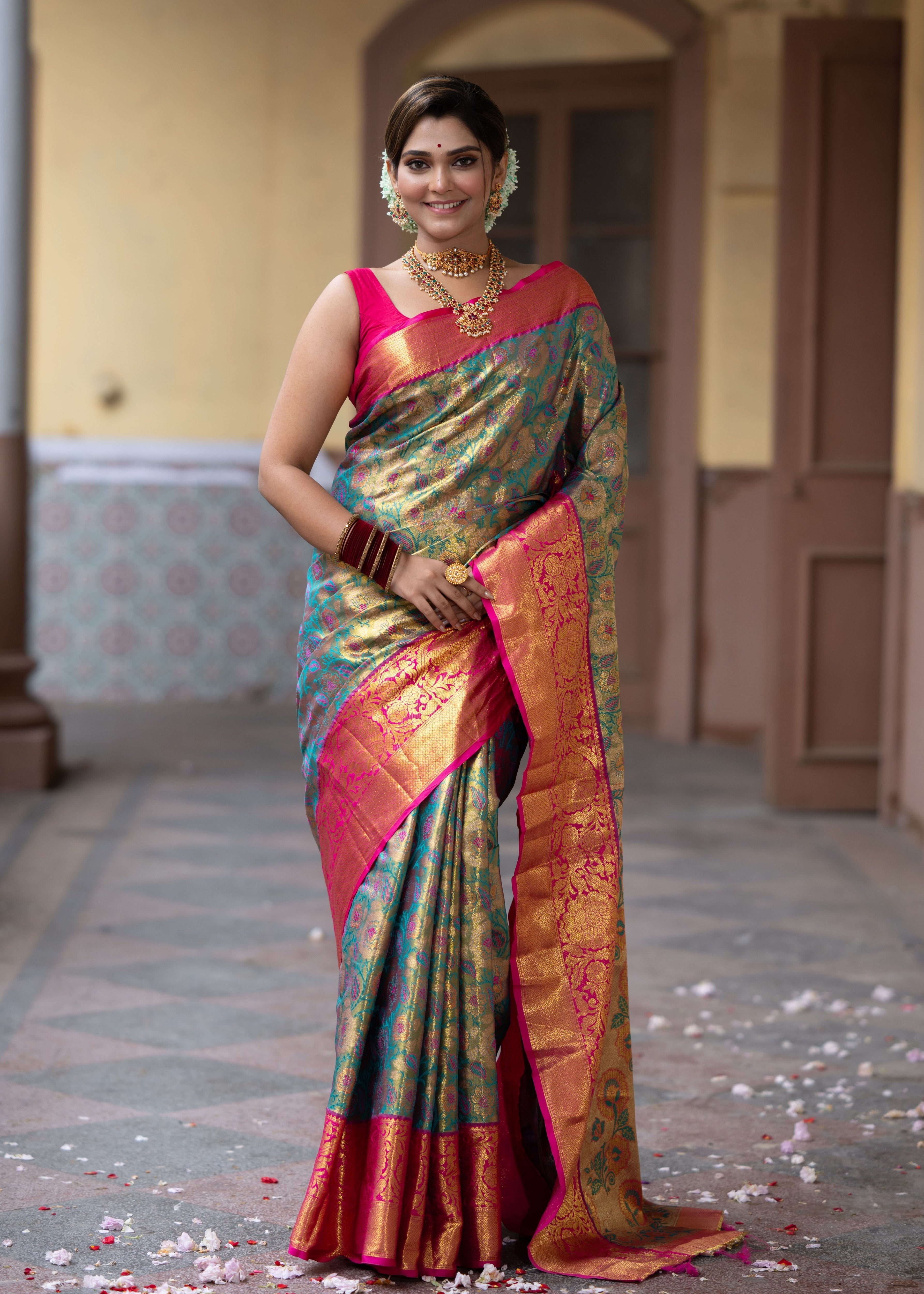 Bridal Kanjivaram Semi Silk Saree