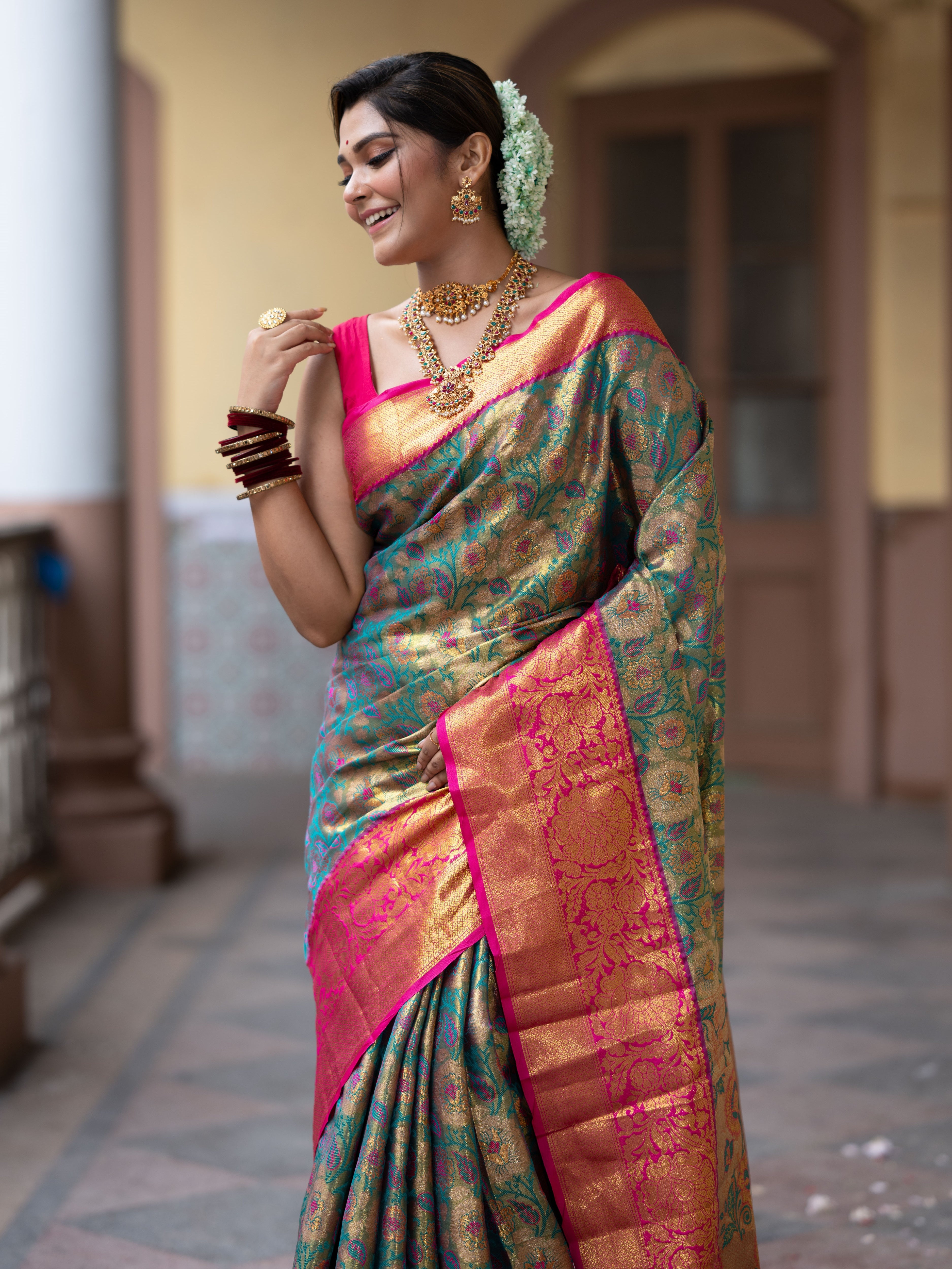 Bridal Kanjivaram Semi Silk Saree