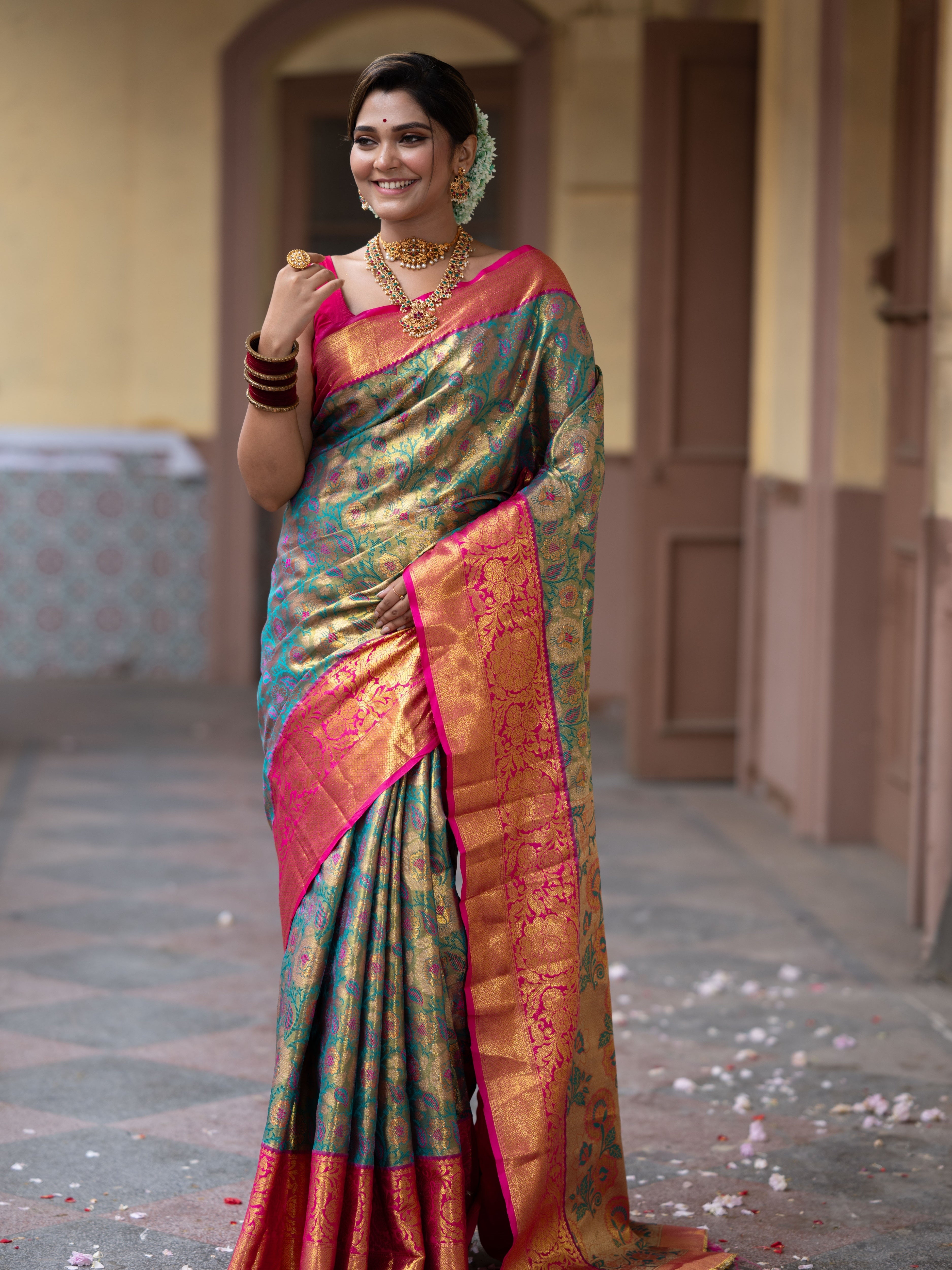 Bridal Kanjivaram Semi Silk Saree
