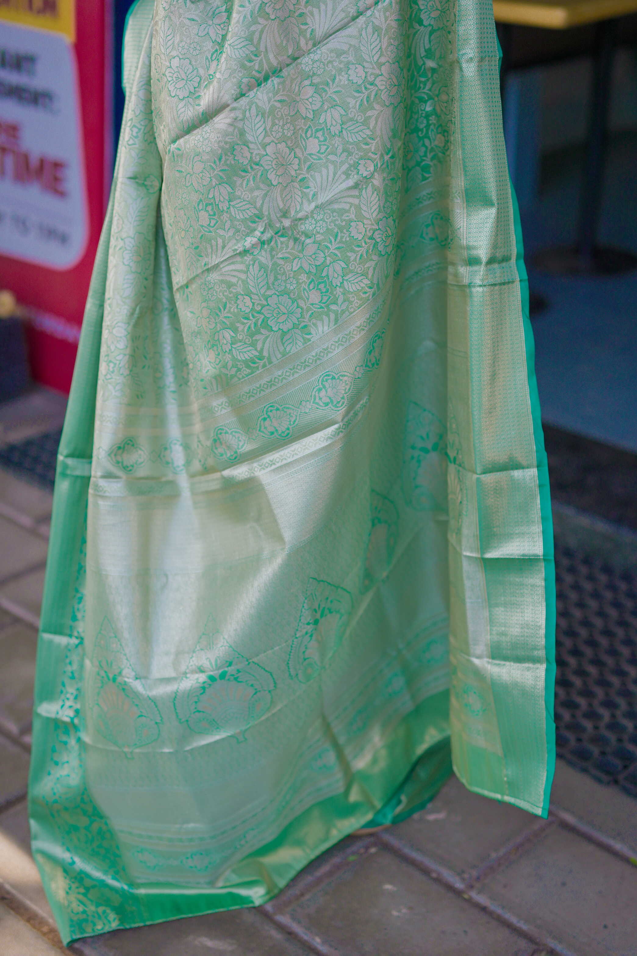 Elf Green Bridal Kanchipuram Silk Saree