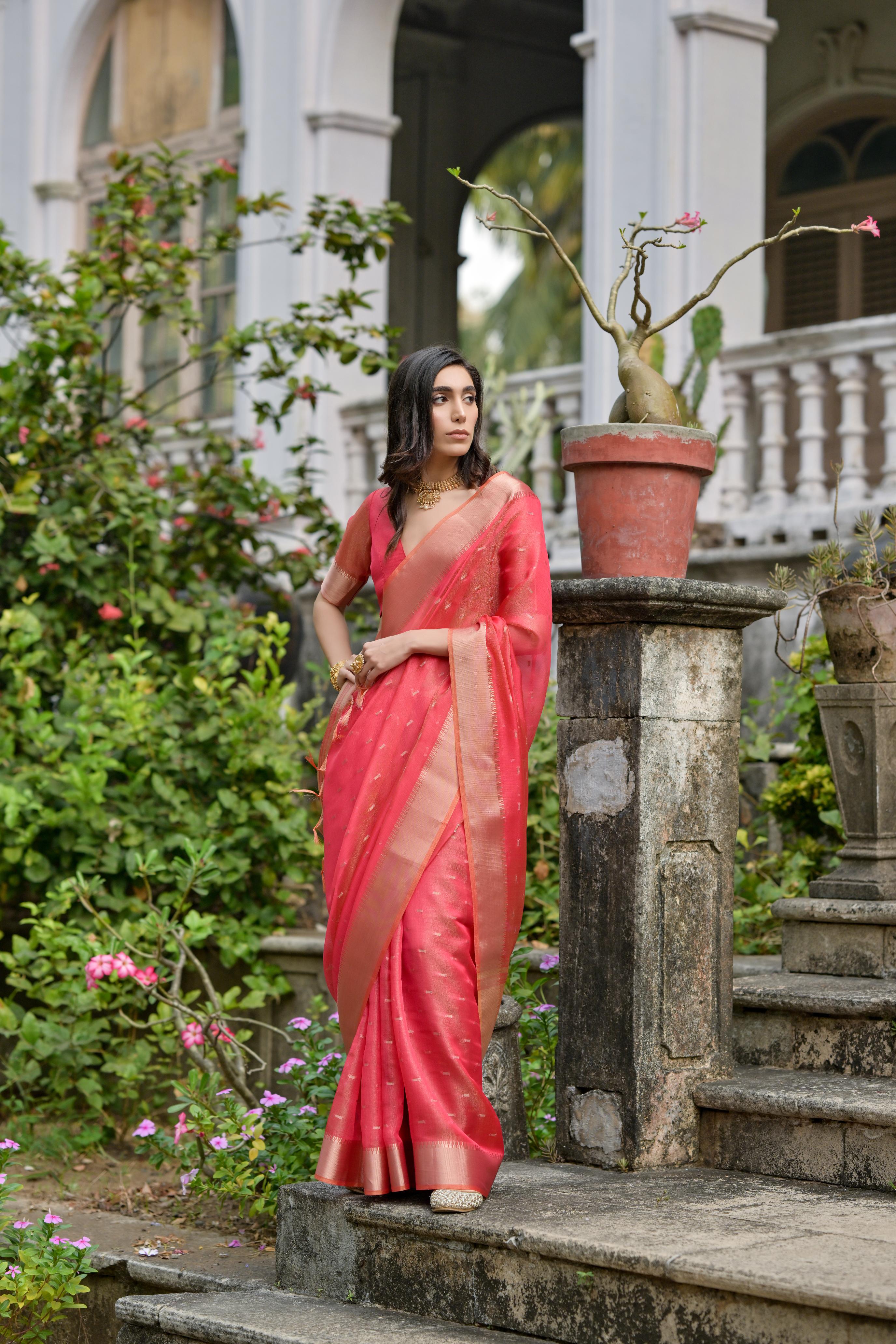 Gajri Soft Kalyani Silk Saree