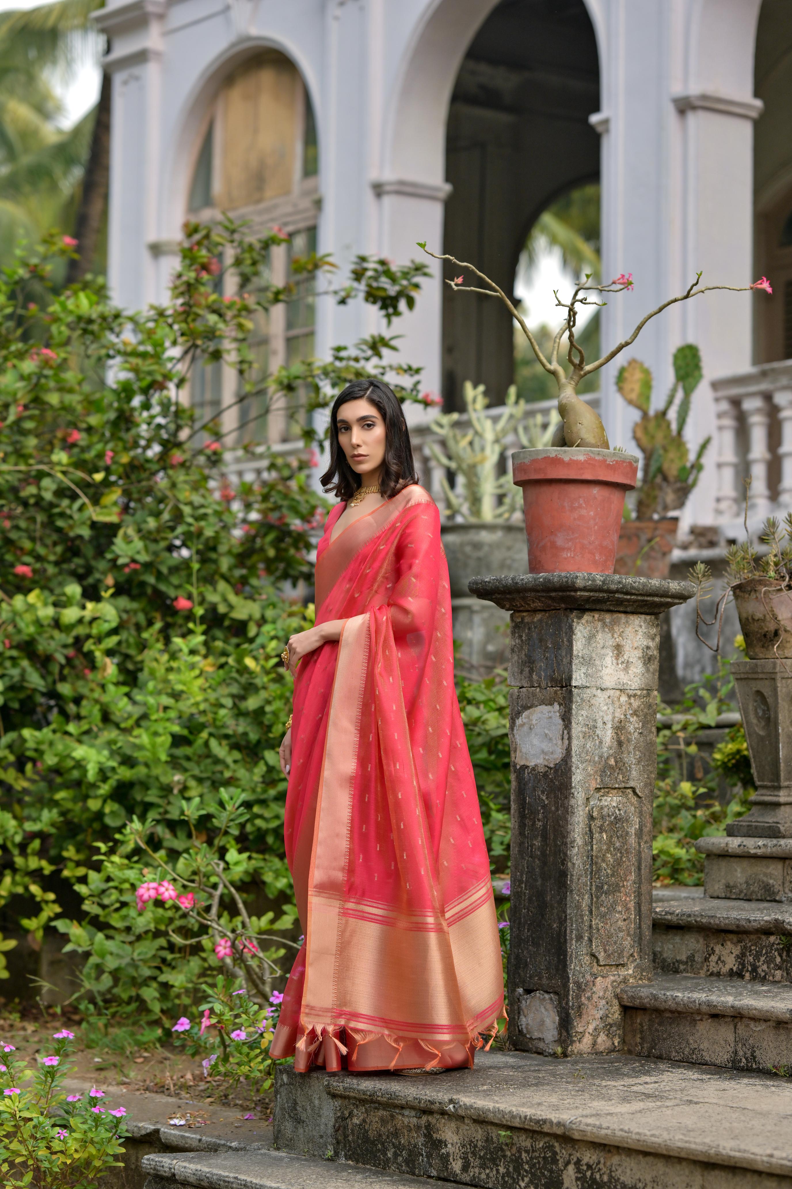 Gajri Soft Kalyani Silk Saree
