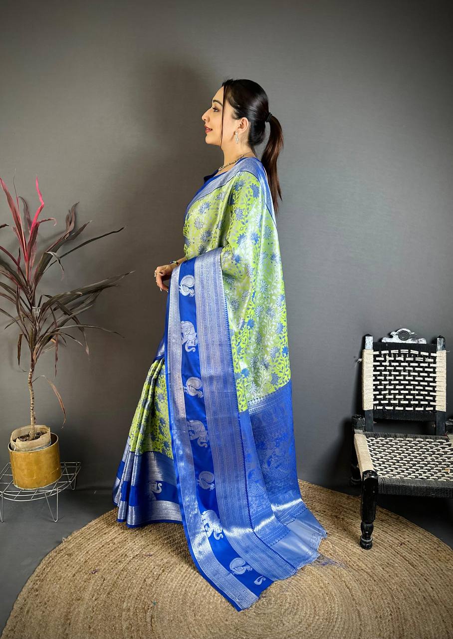 Handloom Weaving Pure Kanjivaram Silk Saree