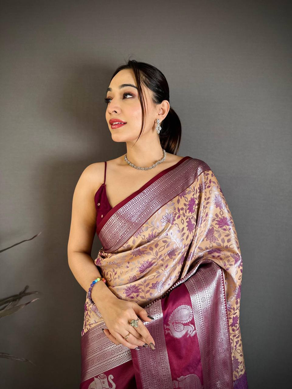 Handloom Weaving Pure Kanjivaram Silk Saree