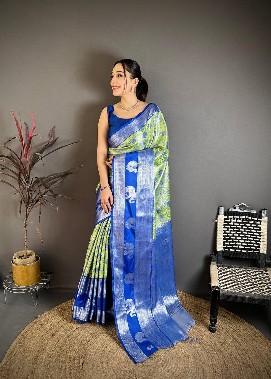 Handloom Weaving Pure Kanjivaram Silk Saree