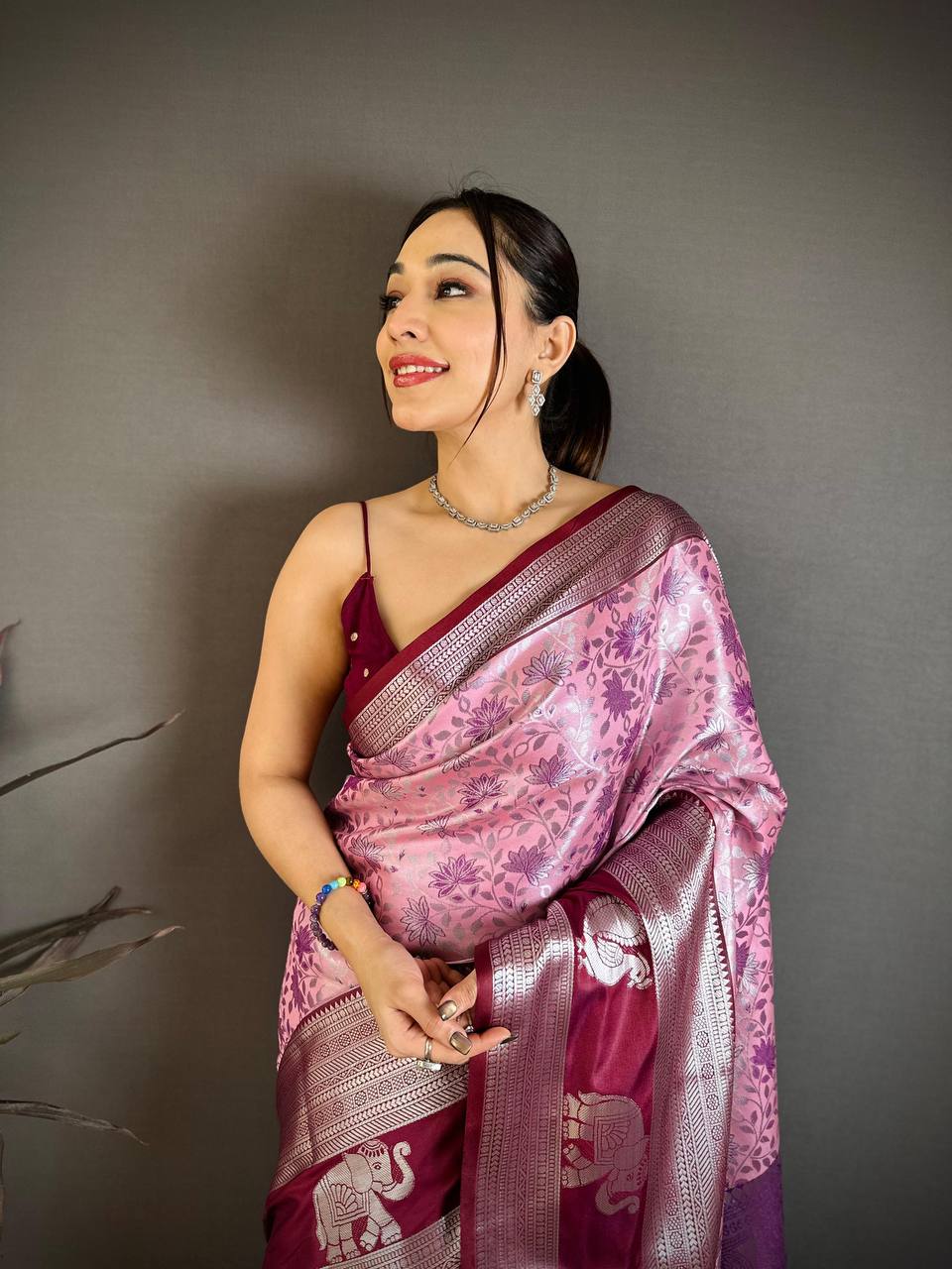 Handloom Weaving Pure Kanjivaram Silk Saree