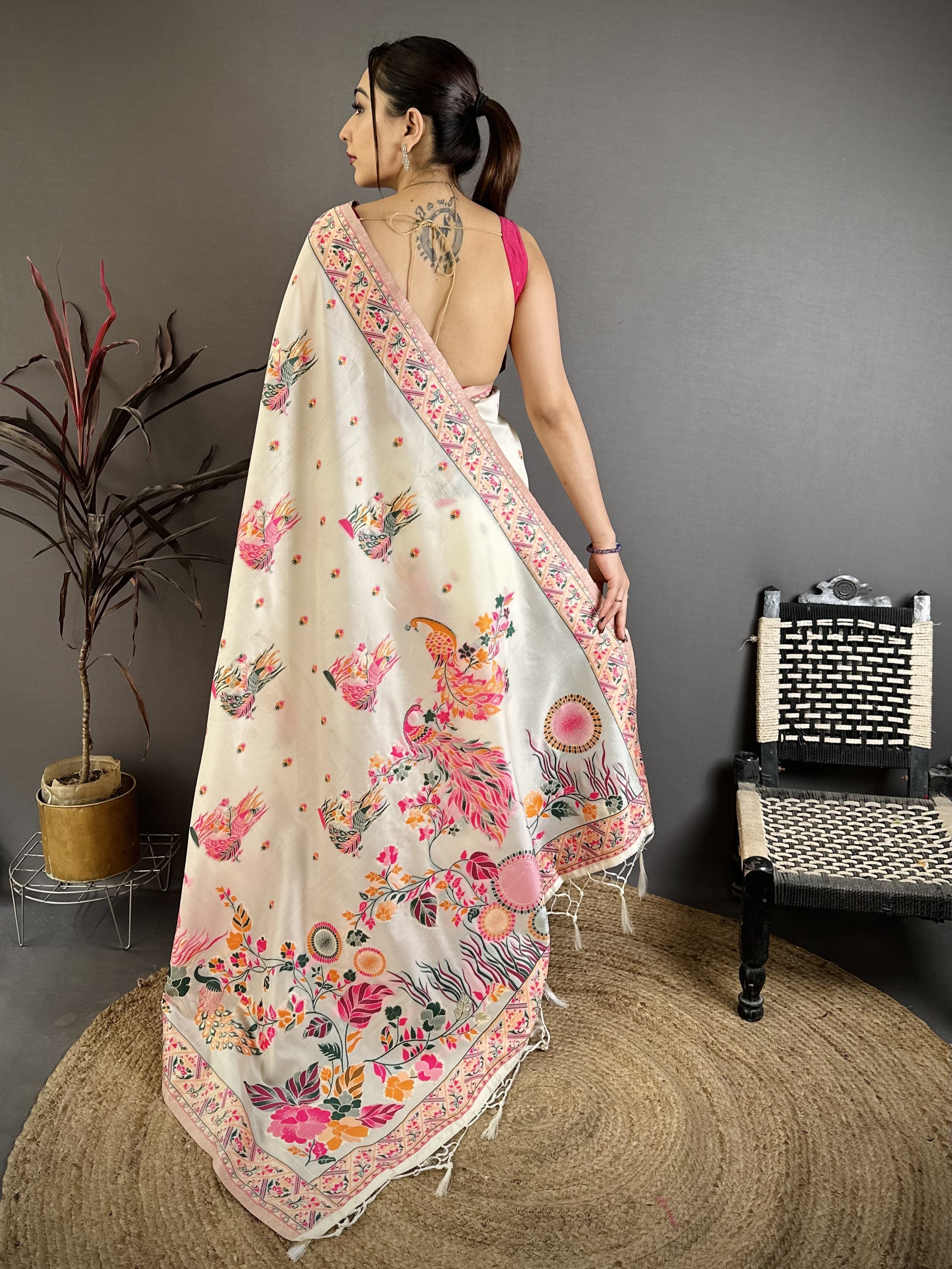 Pashmina Kashmiri Saree
