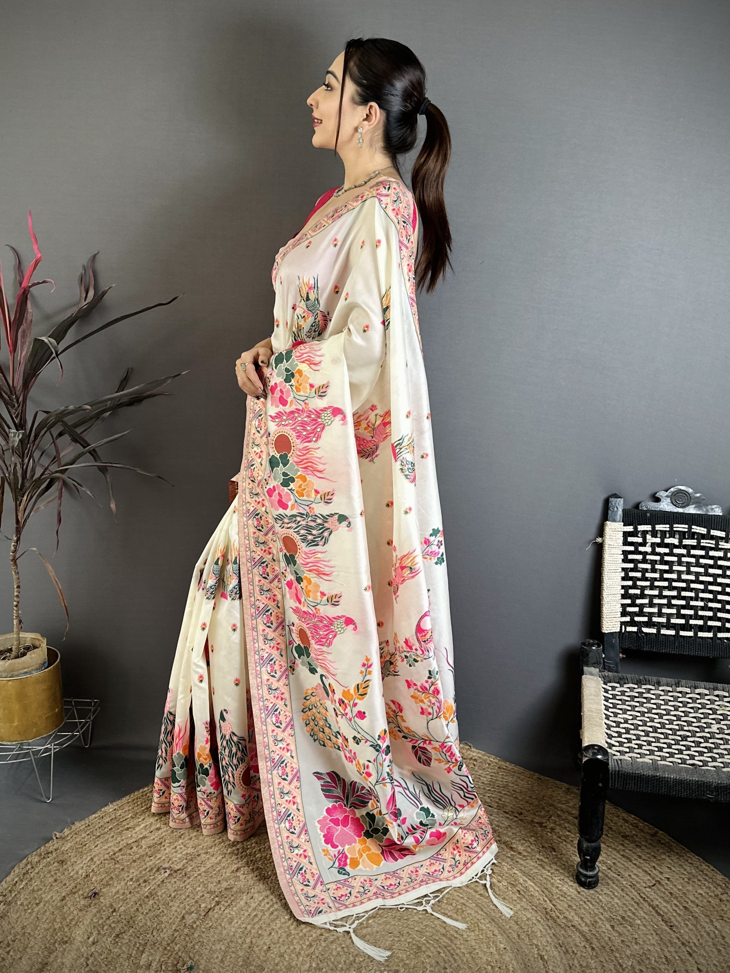 Pashmina Kashmiri Saree