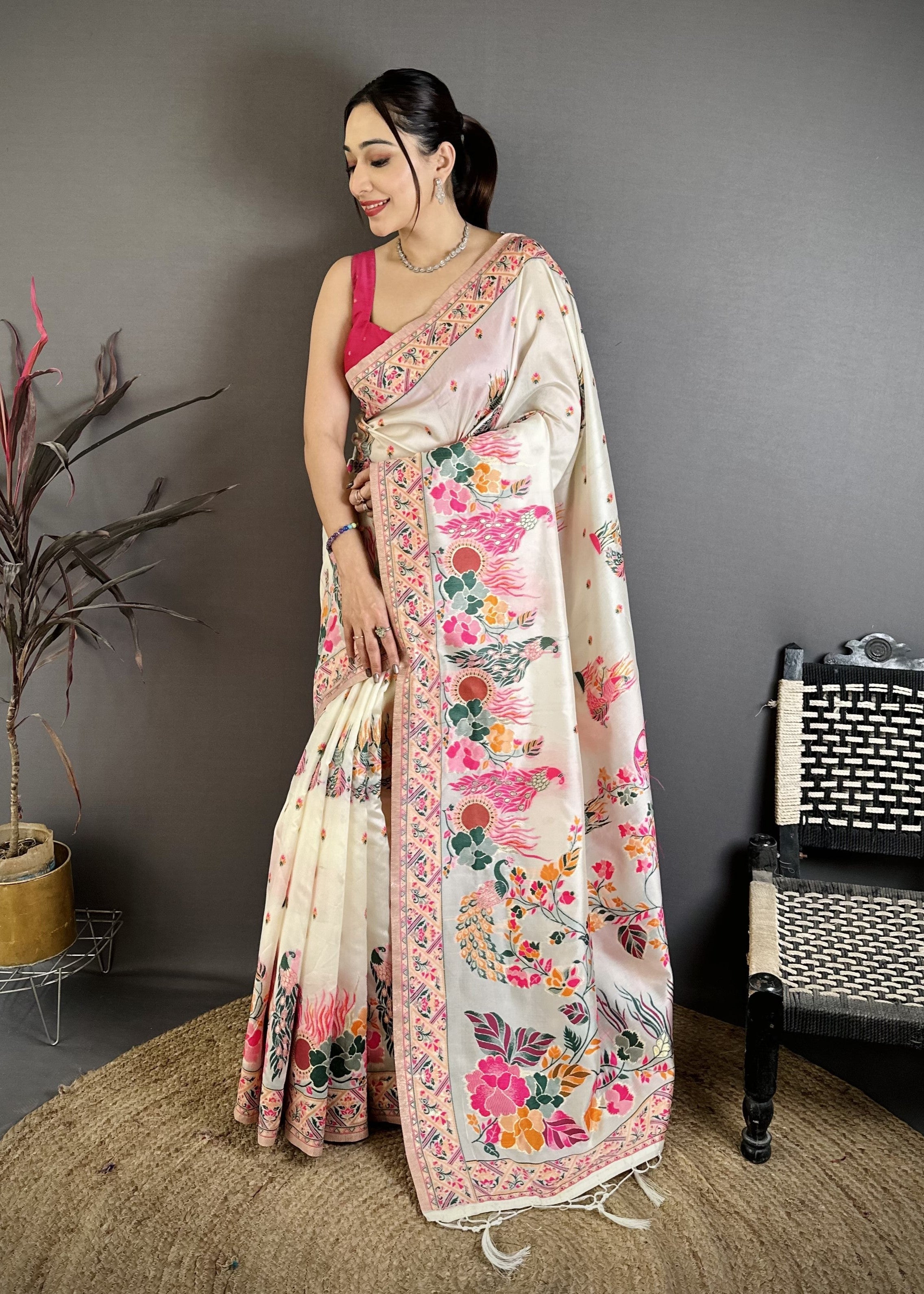Pashmina Kashmiri Saree