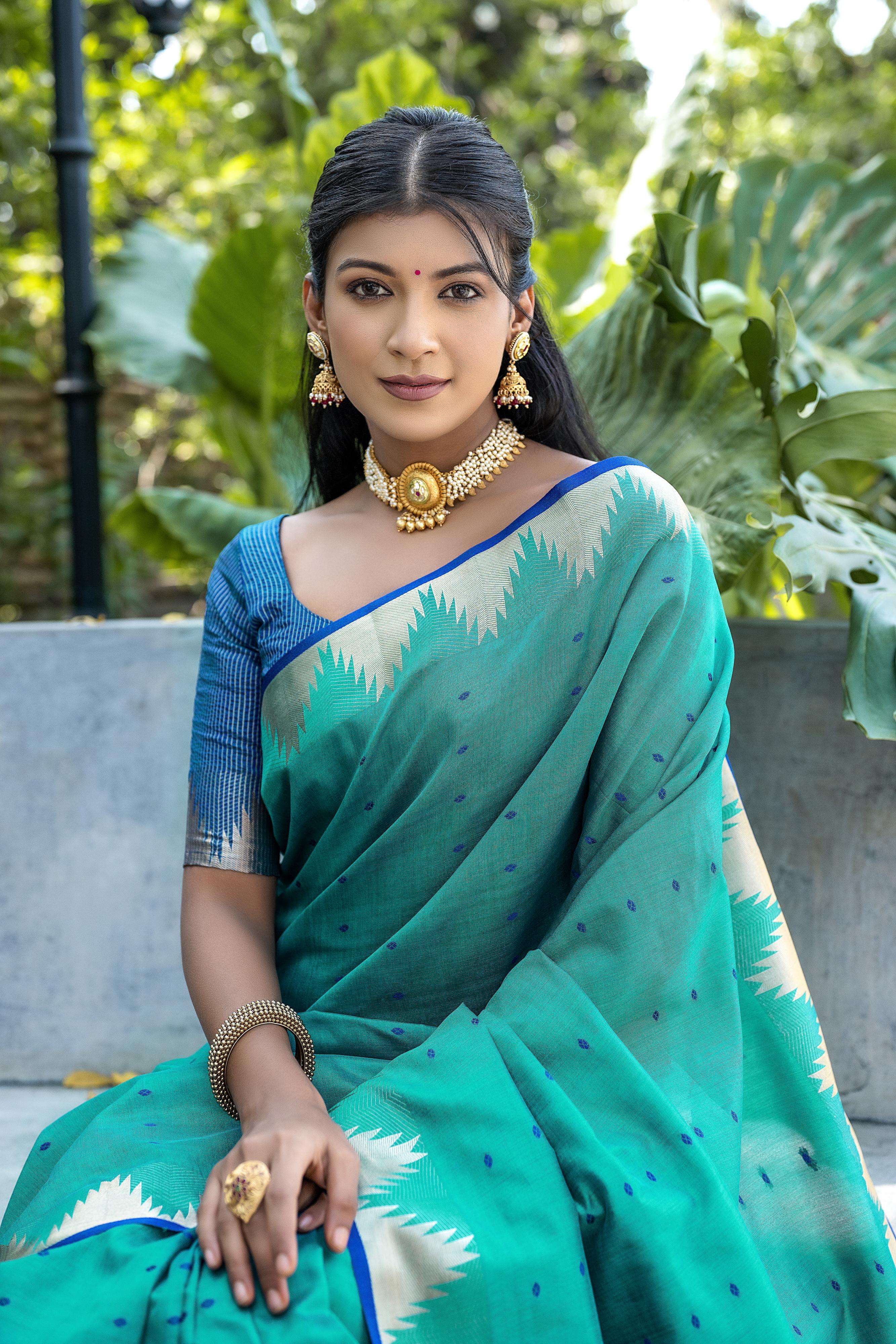 Rama Tussar Silk Saree