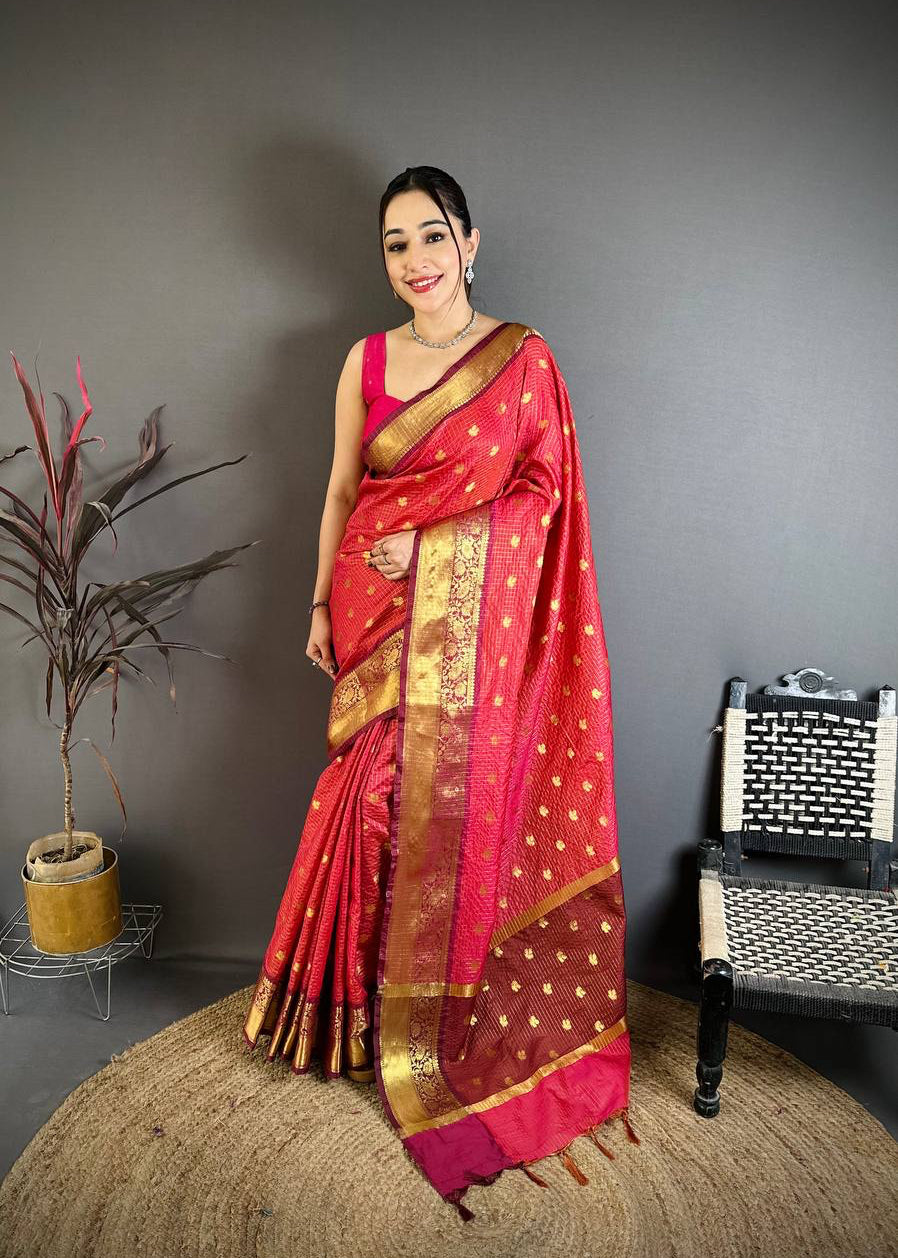 Rani Banarasi Soft Tissue Silk Saree
