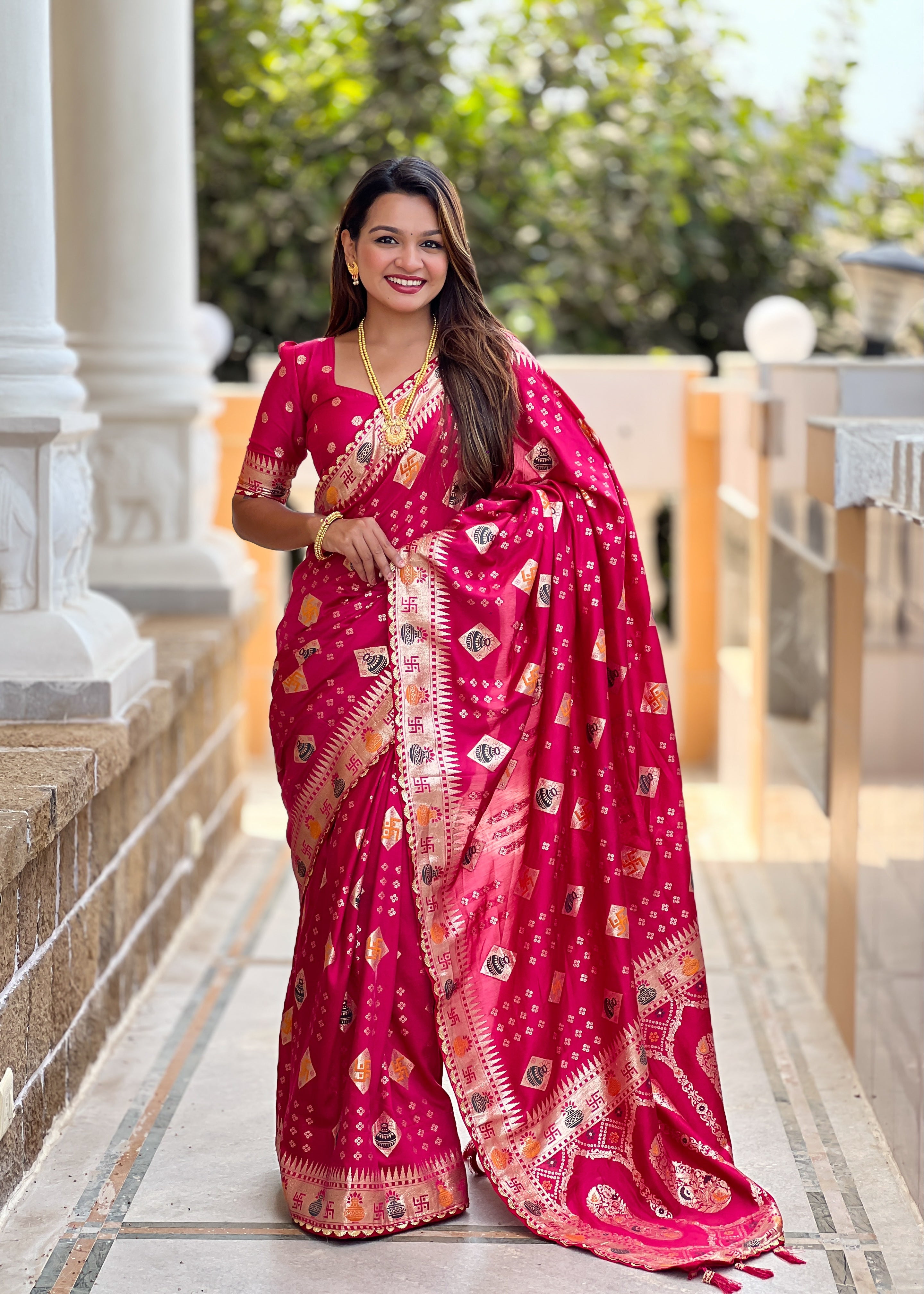 Rani Designer Soft Dola Silk Saree