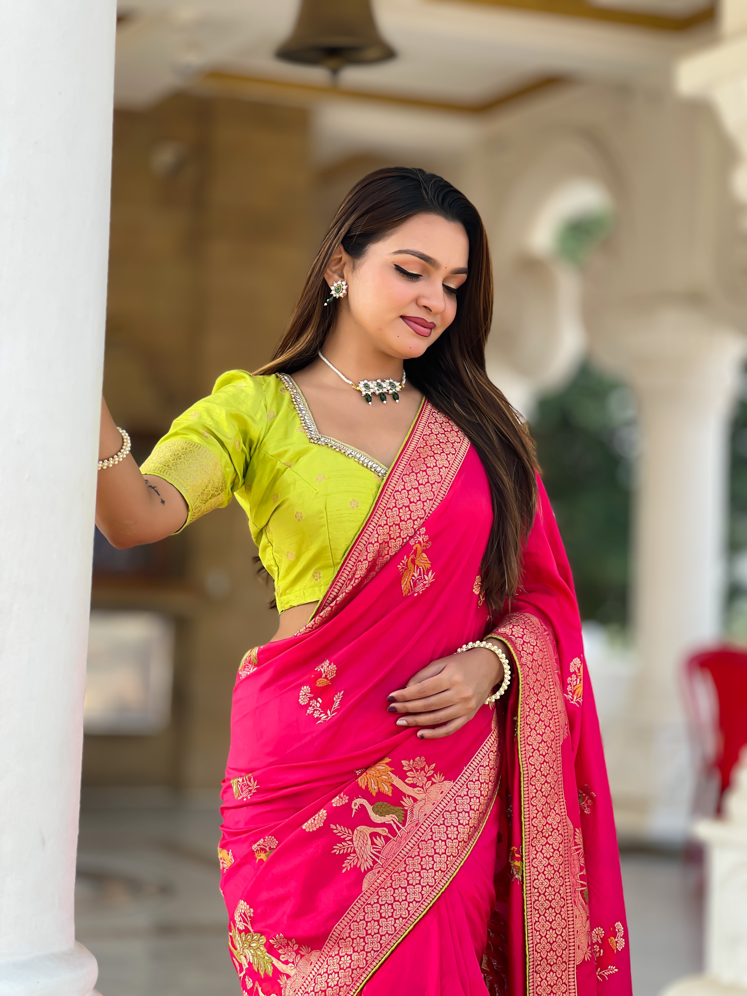 Rani Designer Soft Dola Silk Saree