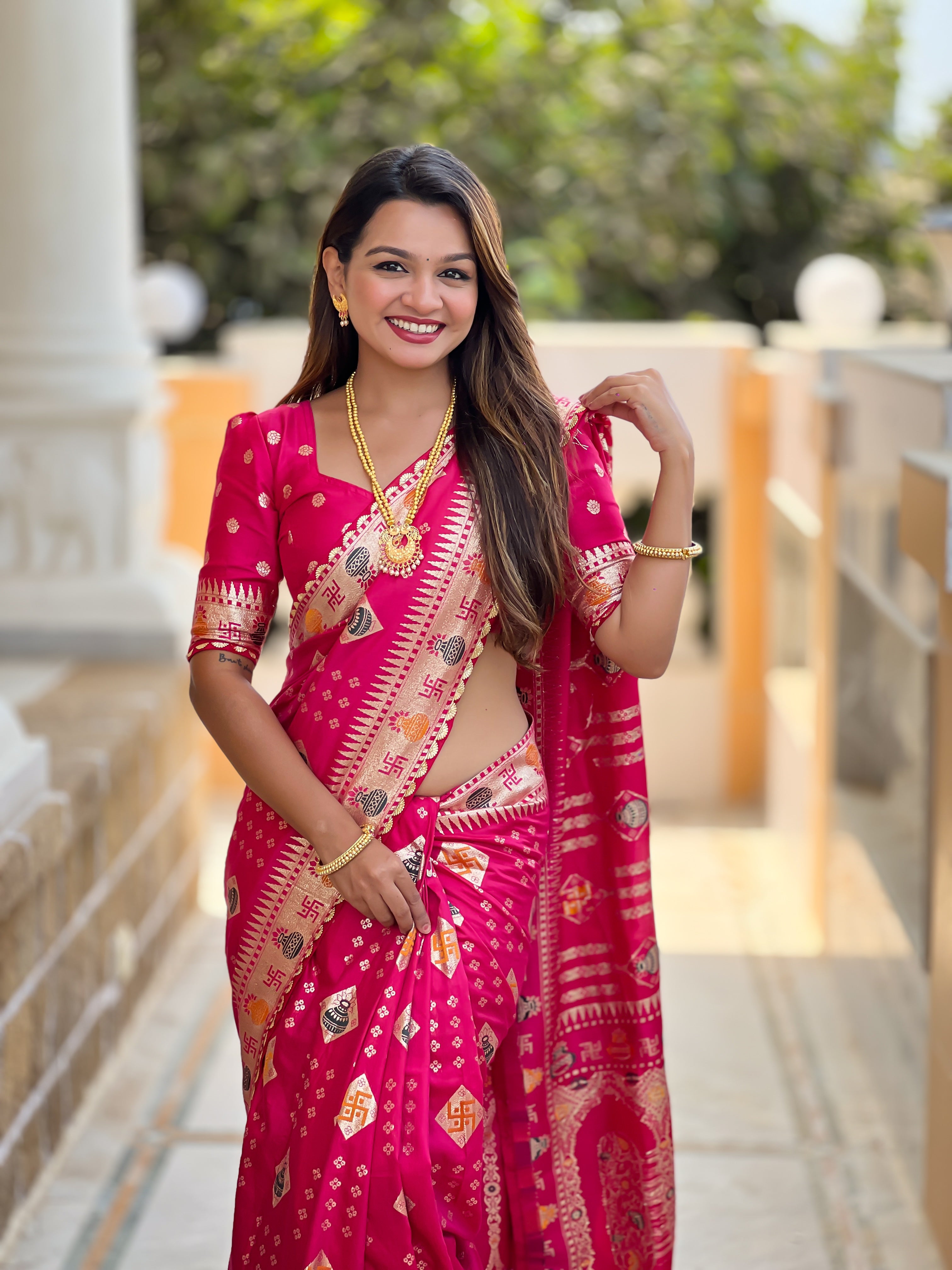 Rani Designer Soft Dola Silk Saree