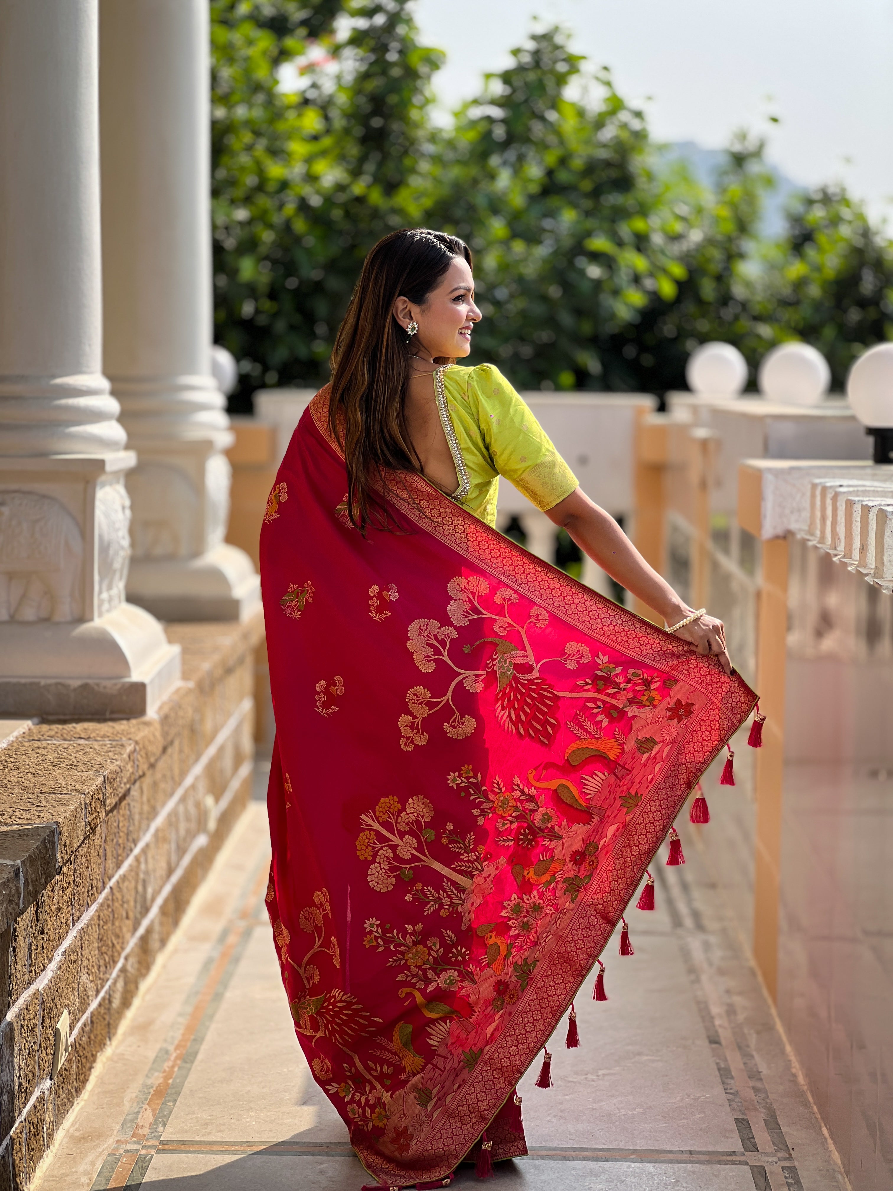 Rani Designer Soft Dola Silk Saree