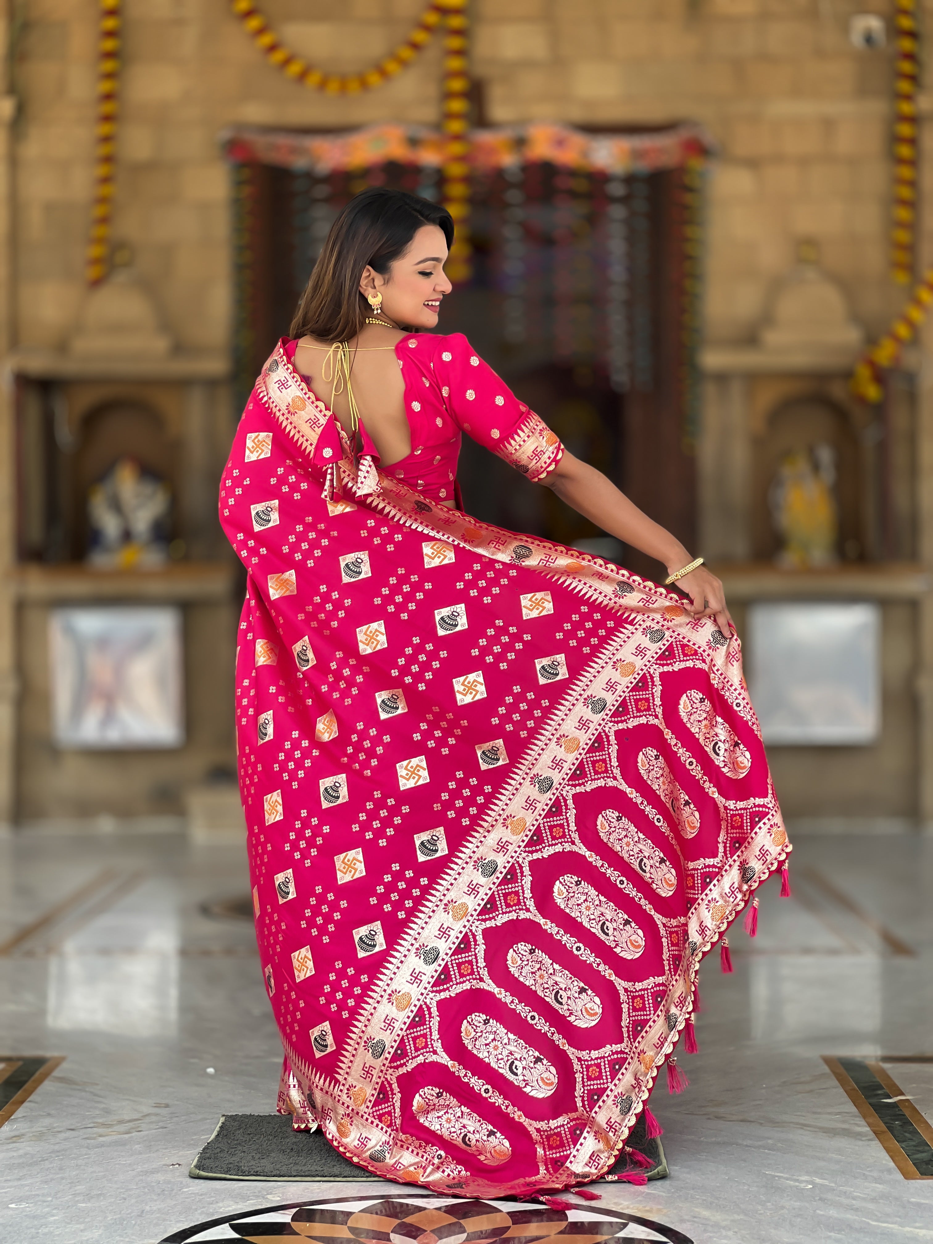Rani Designer Soft Dola Silk Saree