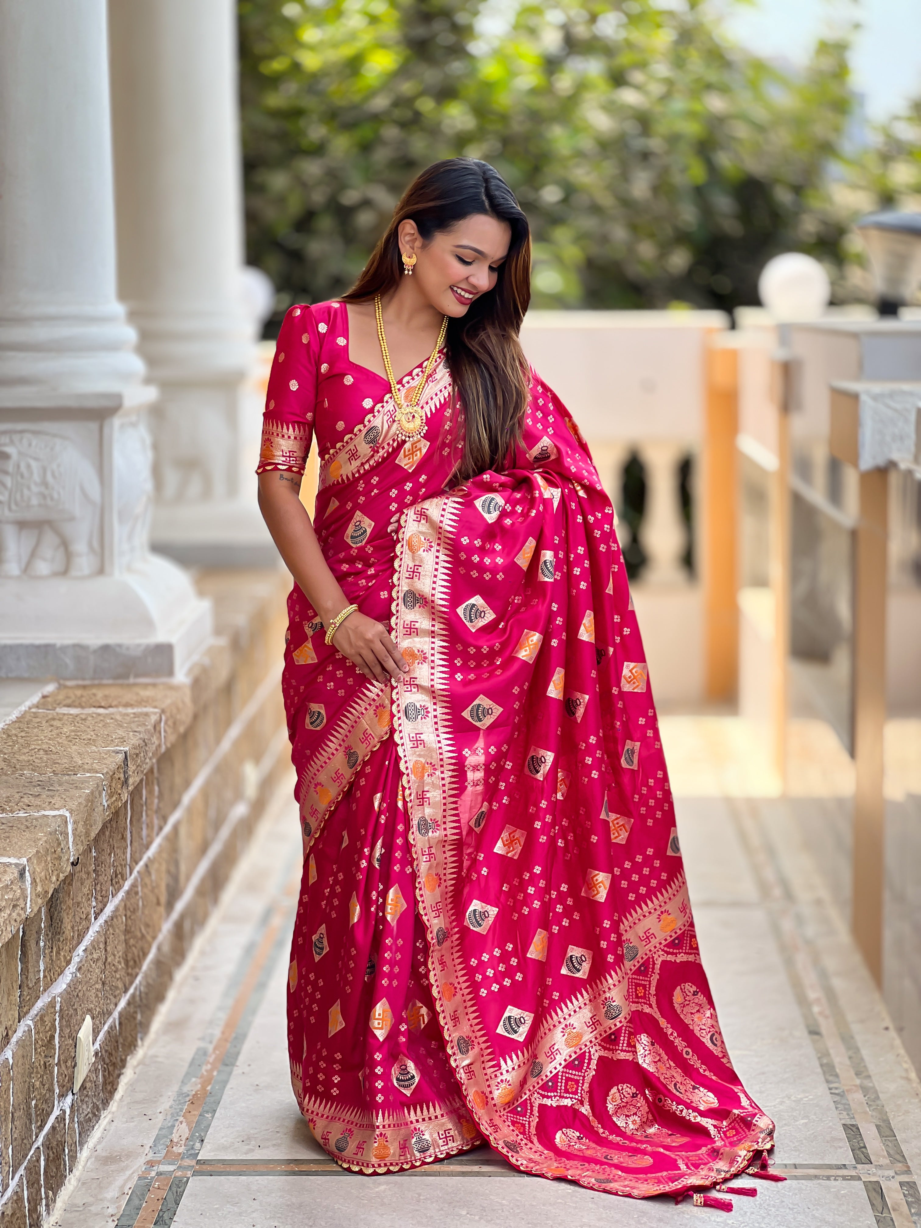 Rani Designer Soft Dola Silk Saree