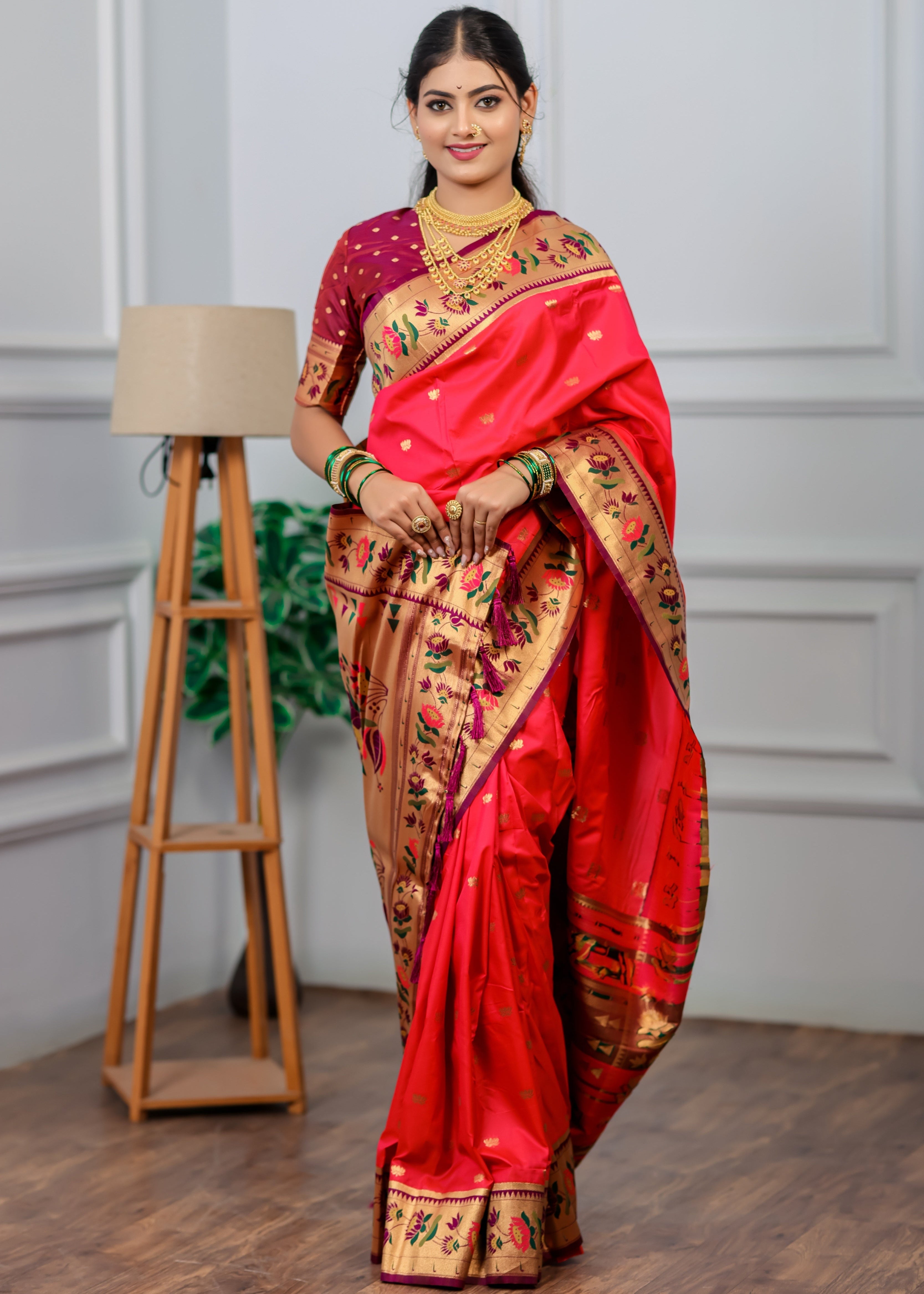 Rani Paithani Soft Silk Saree