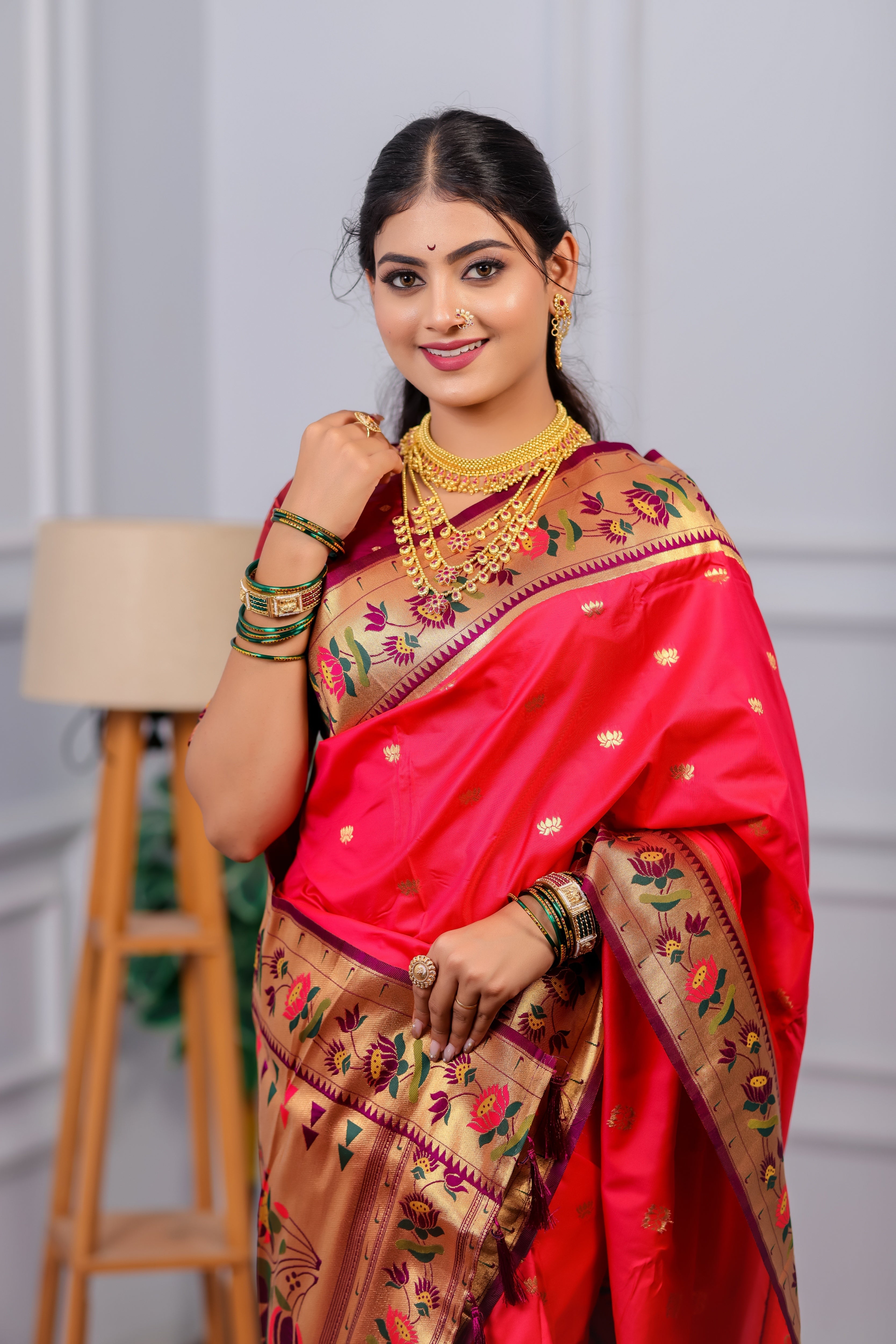 Rani Paithani Soft Silk Saree