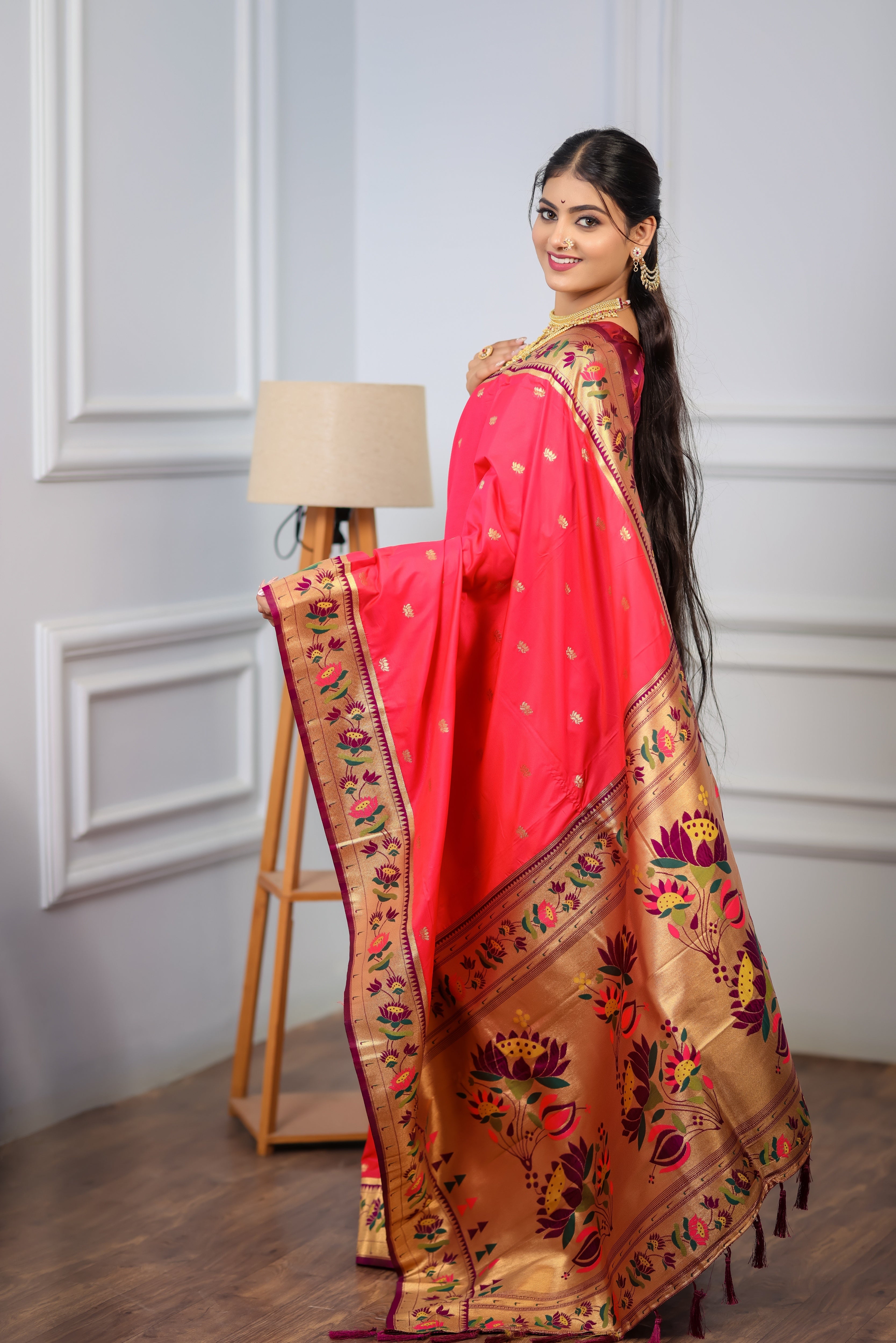 Rani Paithani Soft Silk Saree