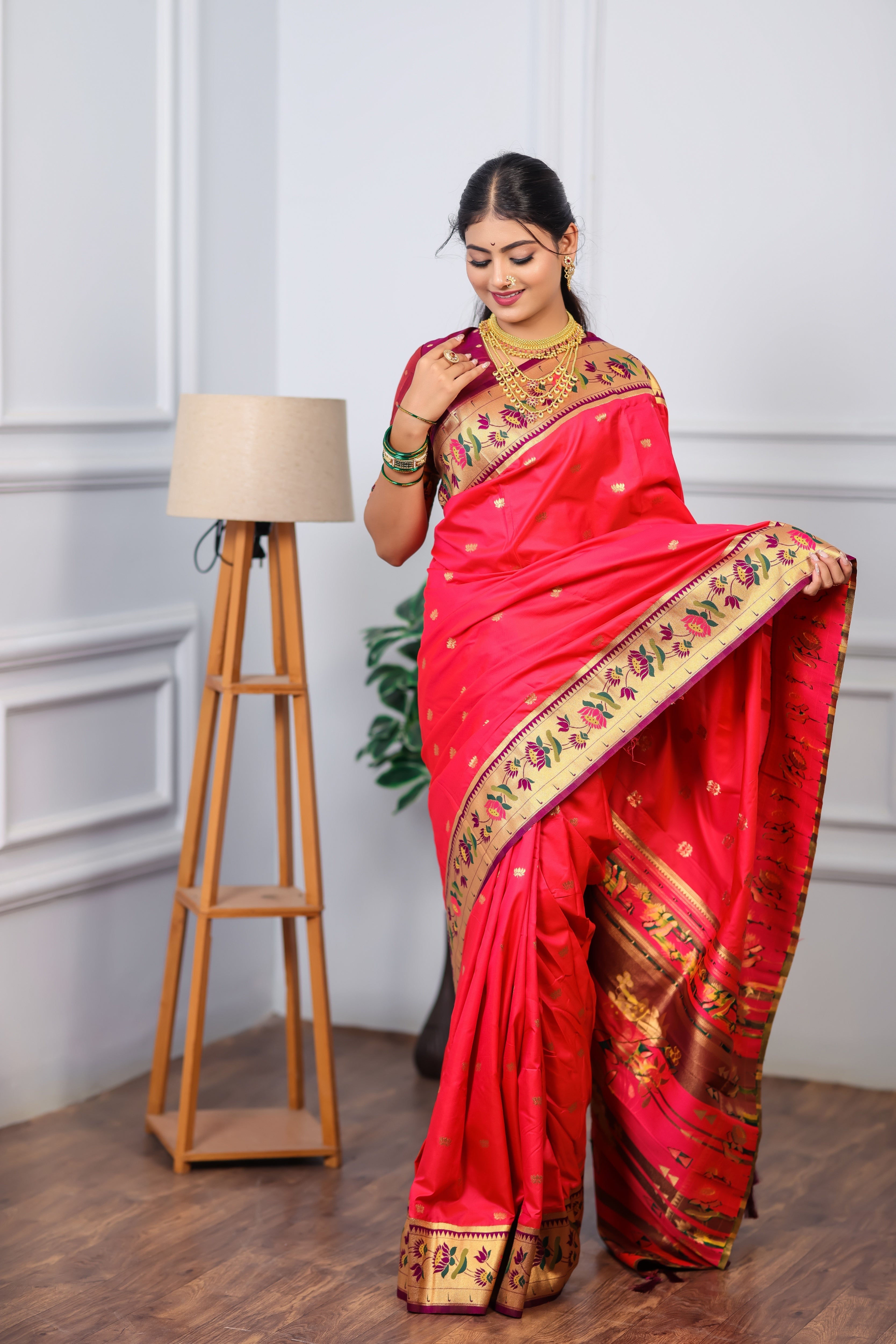 Rani Paithani Soft Silk Saree