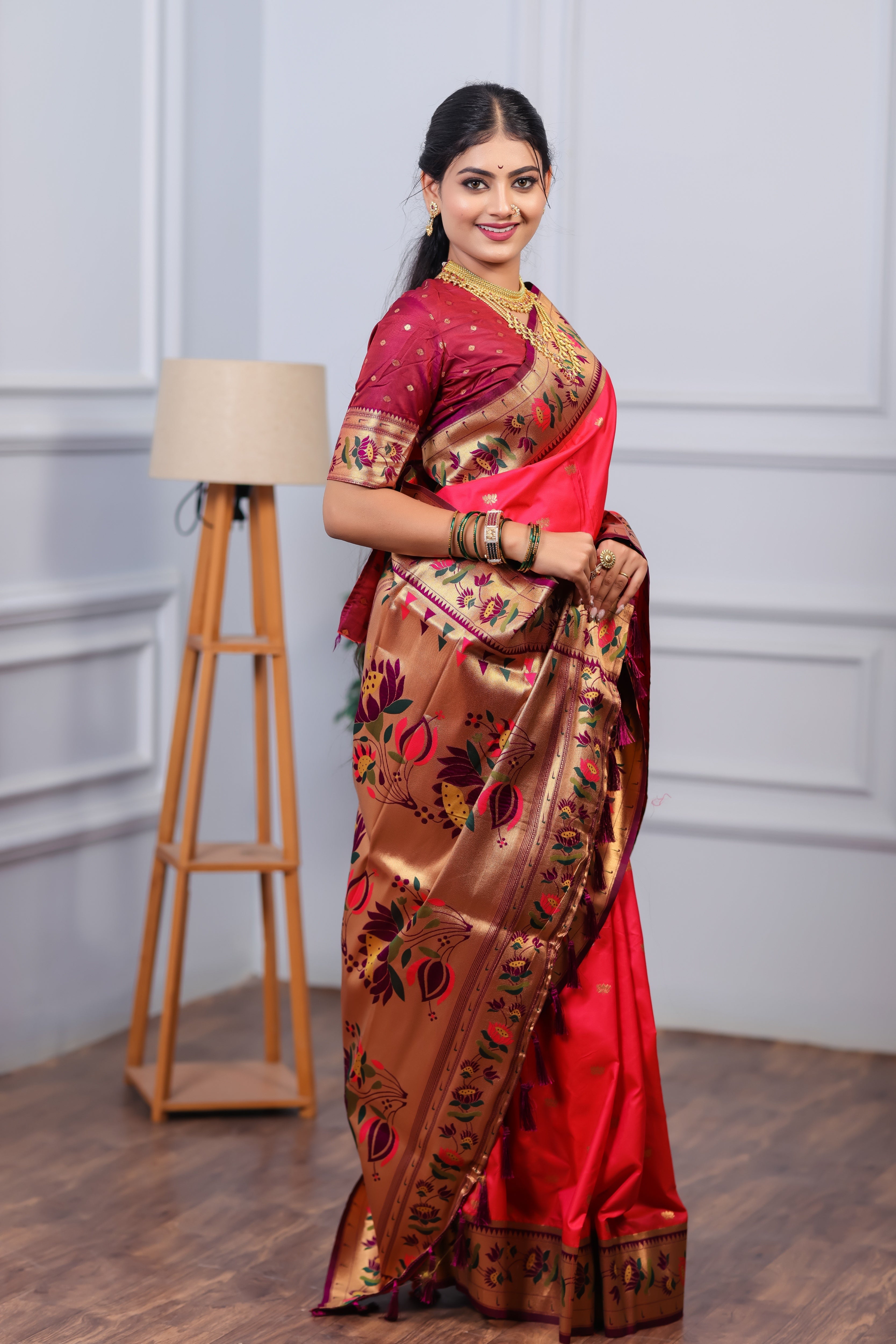 Rani Paithani Soft Silk Saree