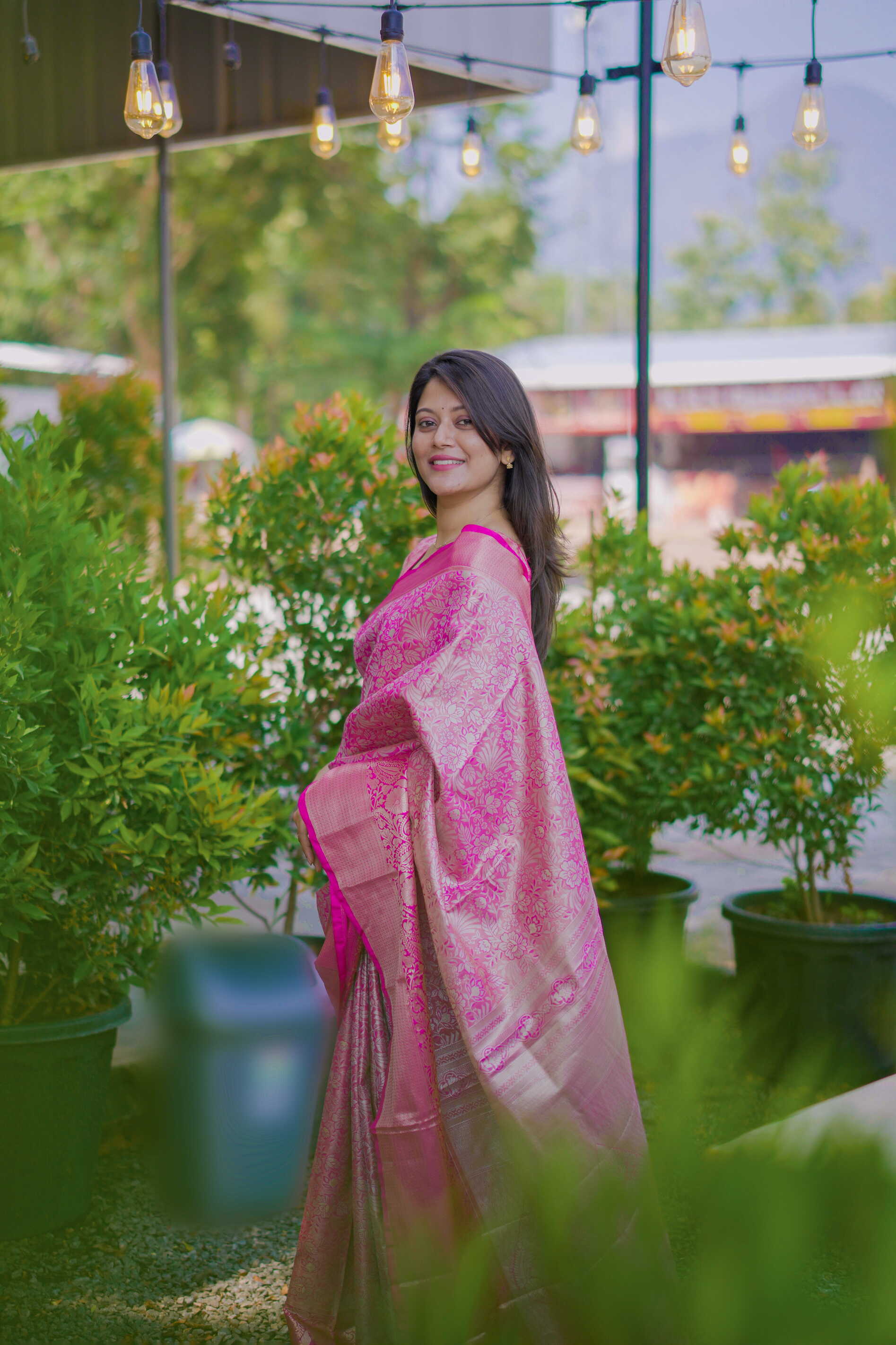 Rani Pink Bridal Kanchipuram Silk Saree