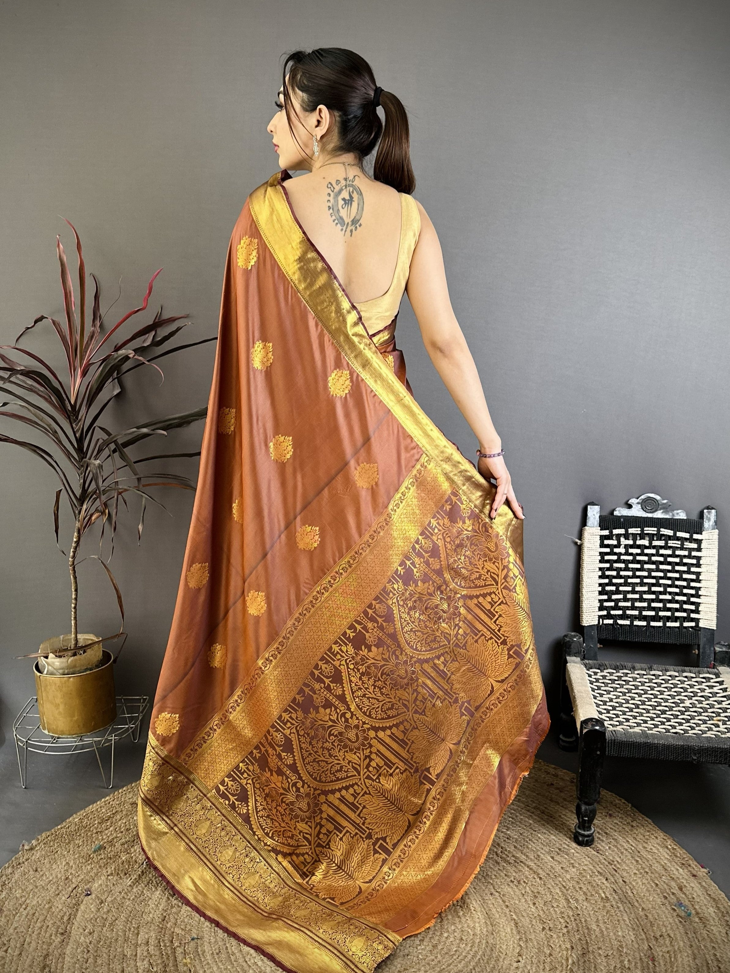 Raw Mango Soft Silk Saree