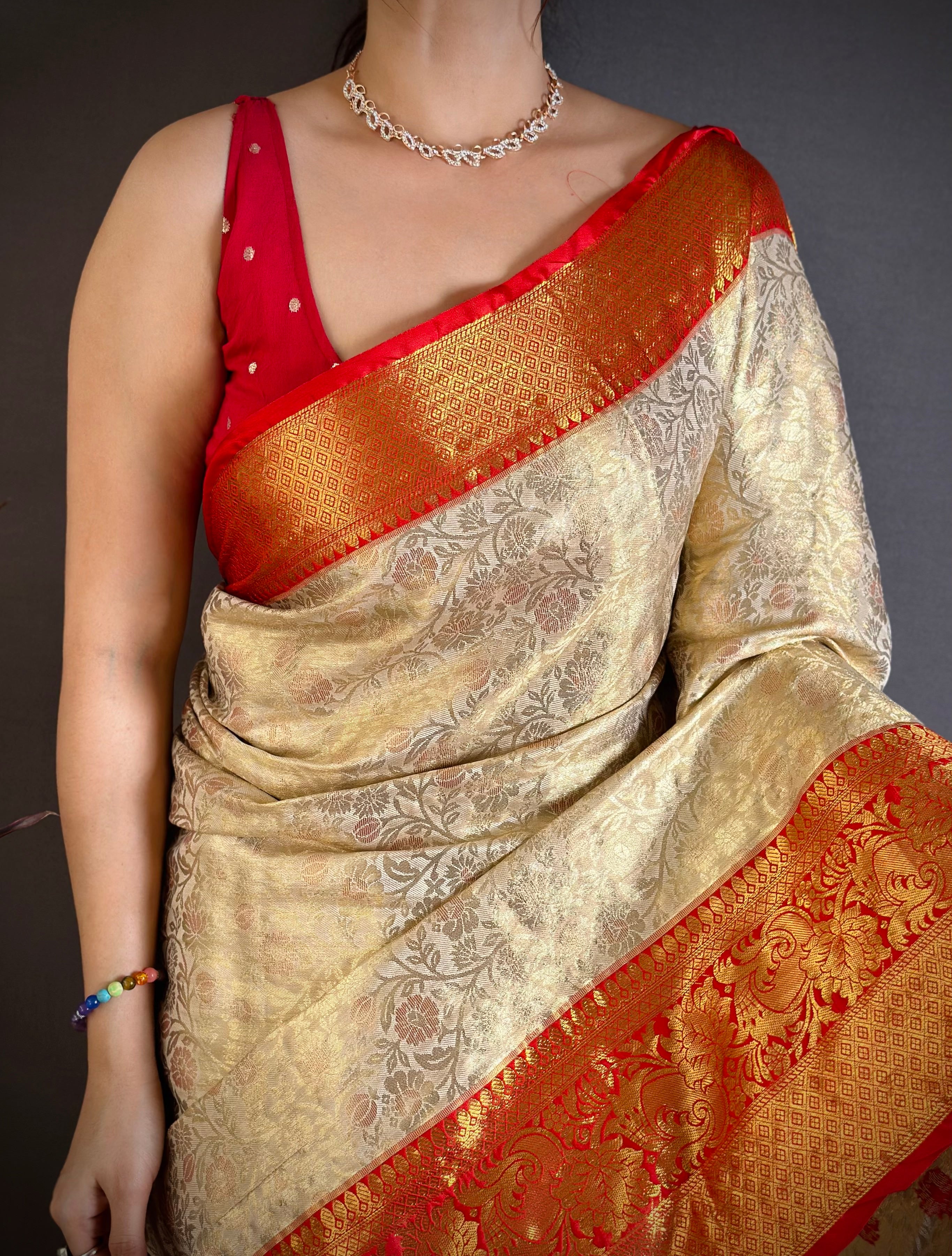 Red Wedding Wear Kanchipuram Silk Saree