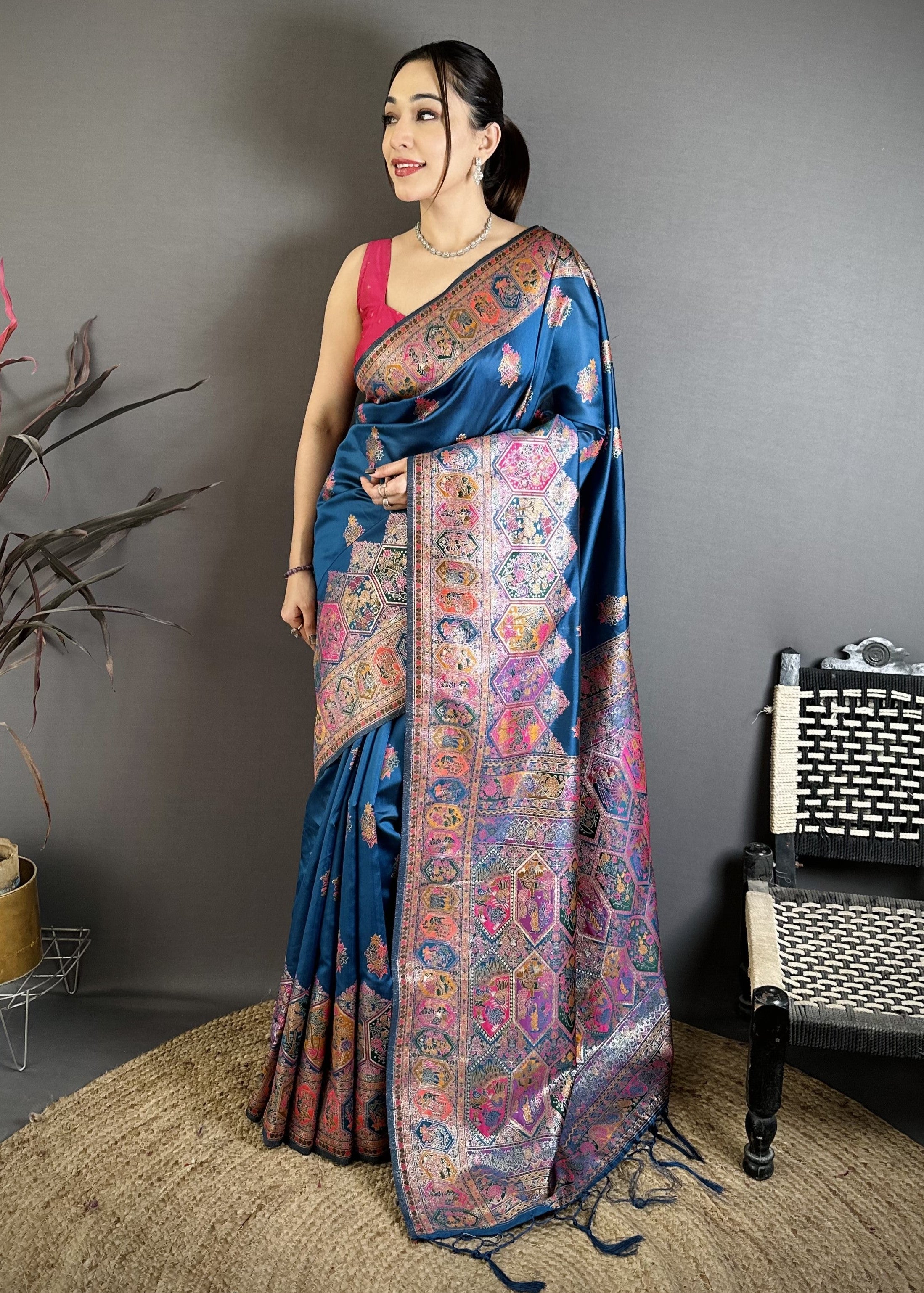 Traditional Pashmina Kashmiri Saree