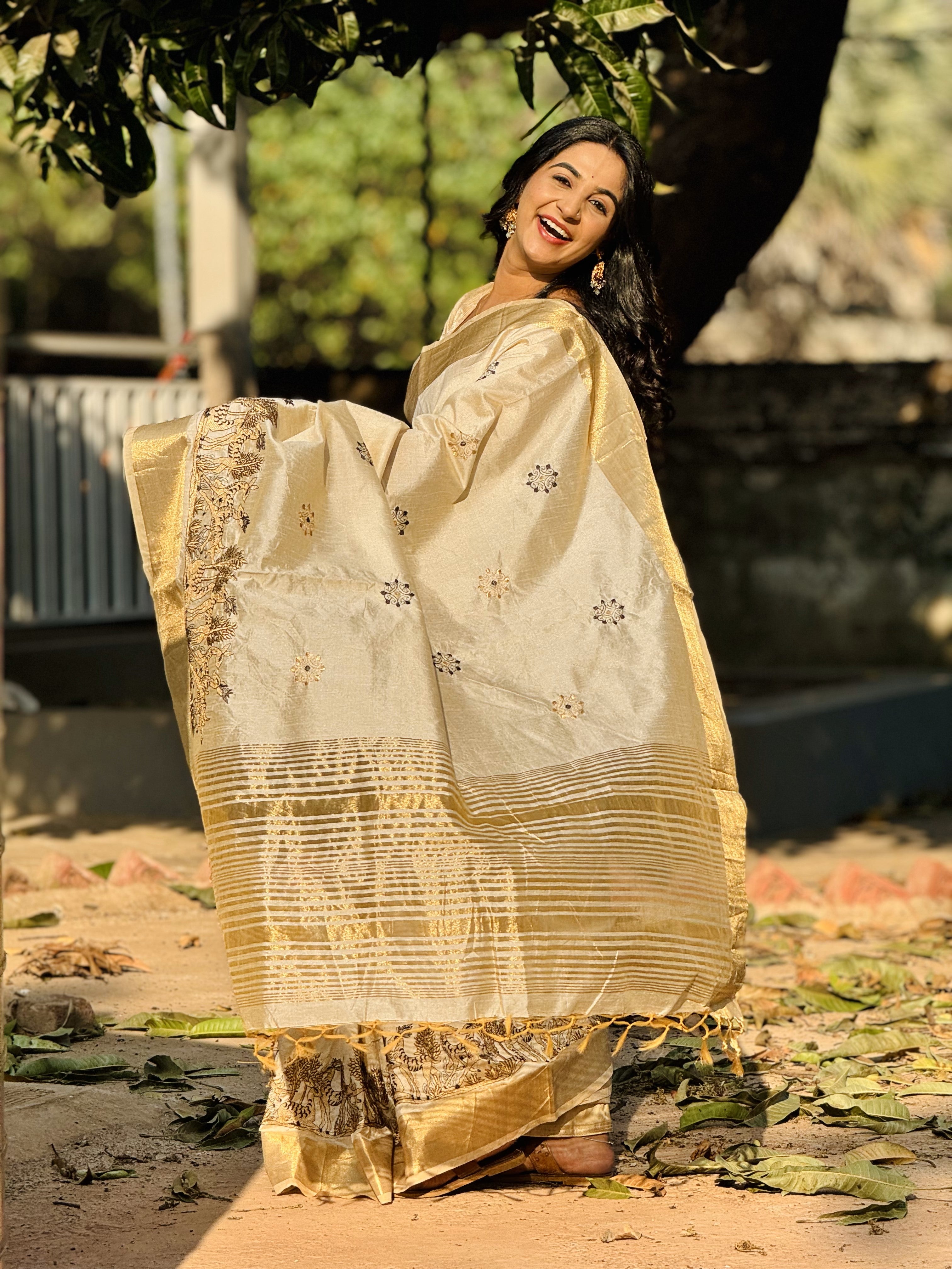 Traditional Tussar Silk Saree