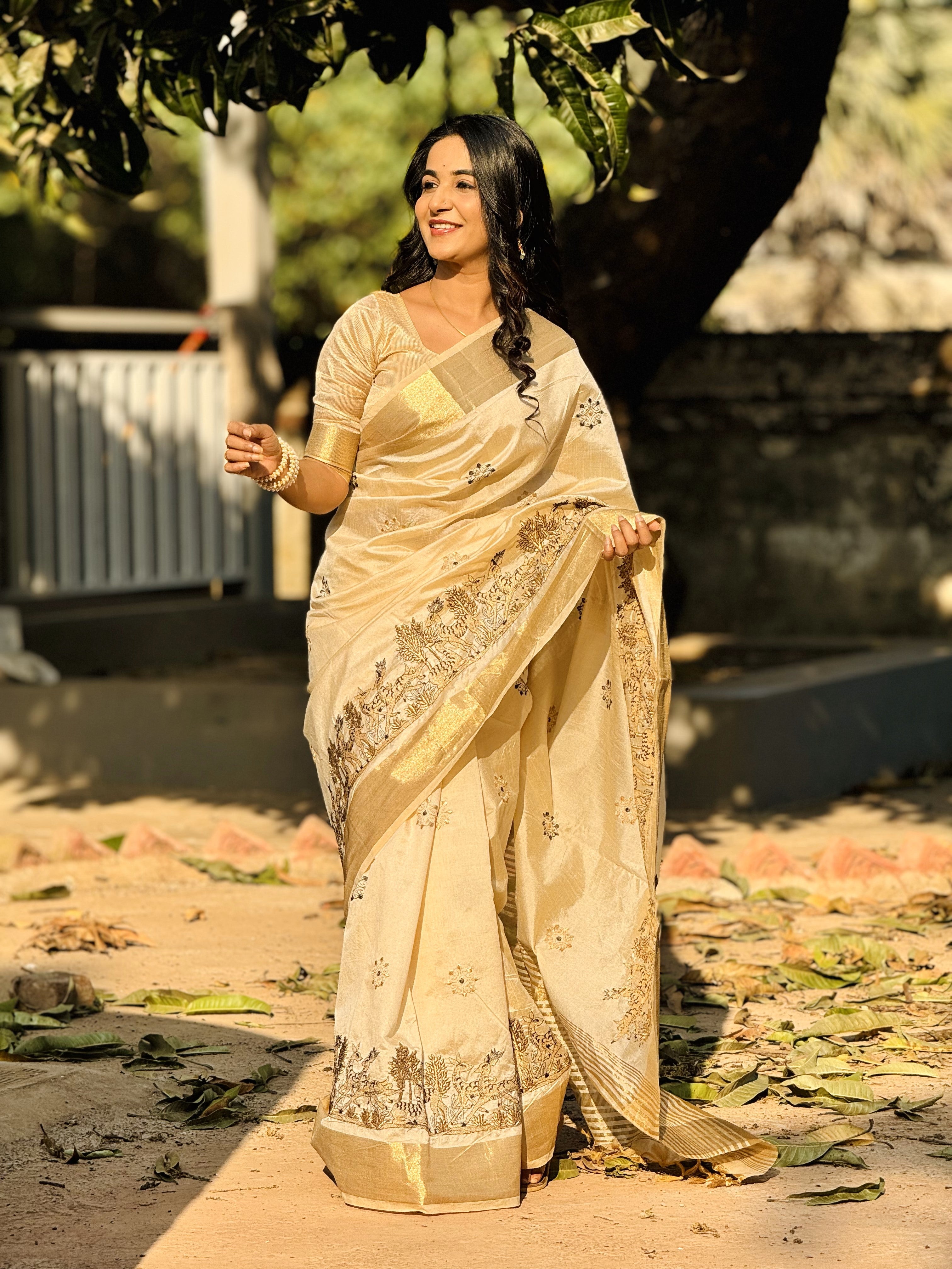 Traditional Tussar Silk Saree