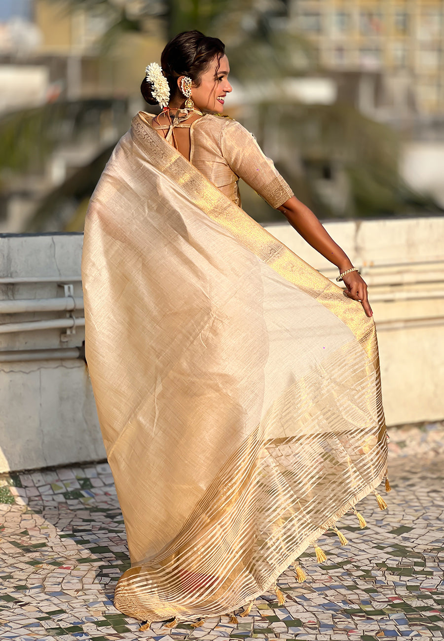 Traditional Tussar Silk Saree