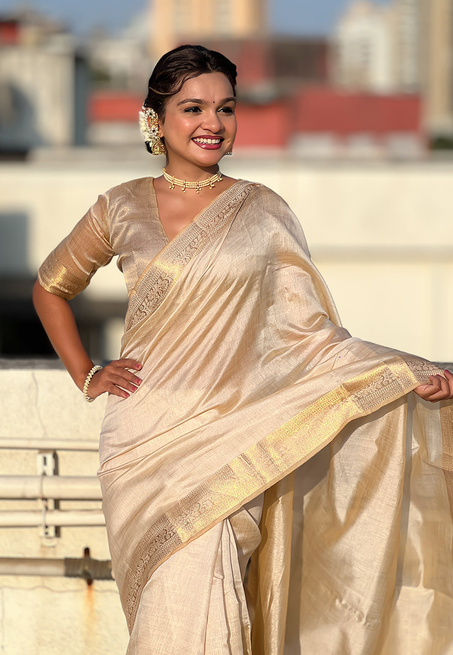 Traditional Tussar Silk Saree