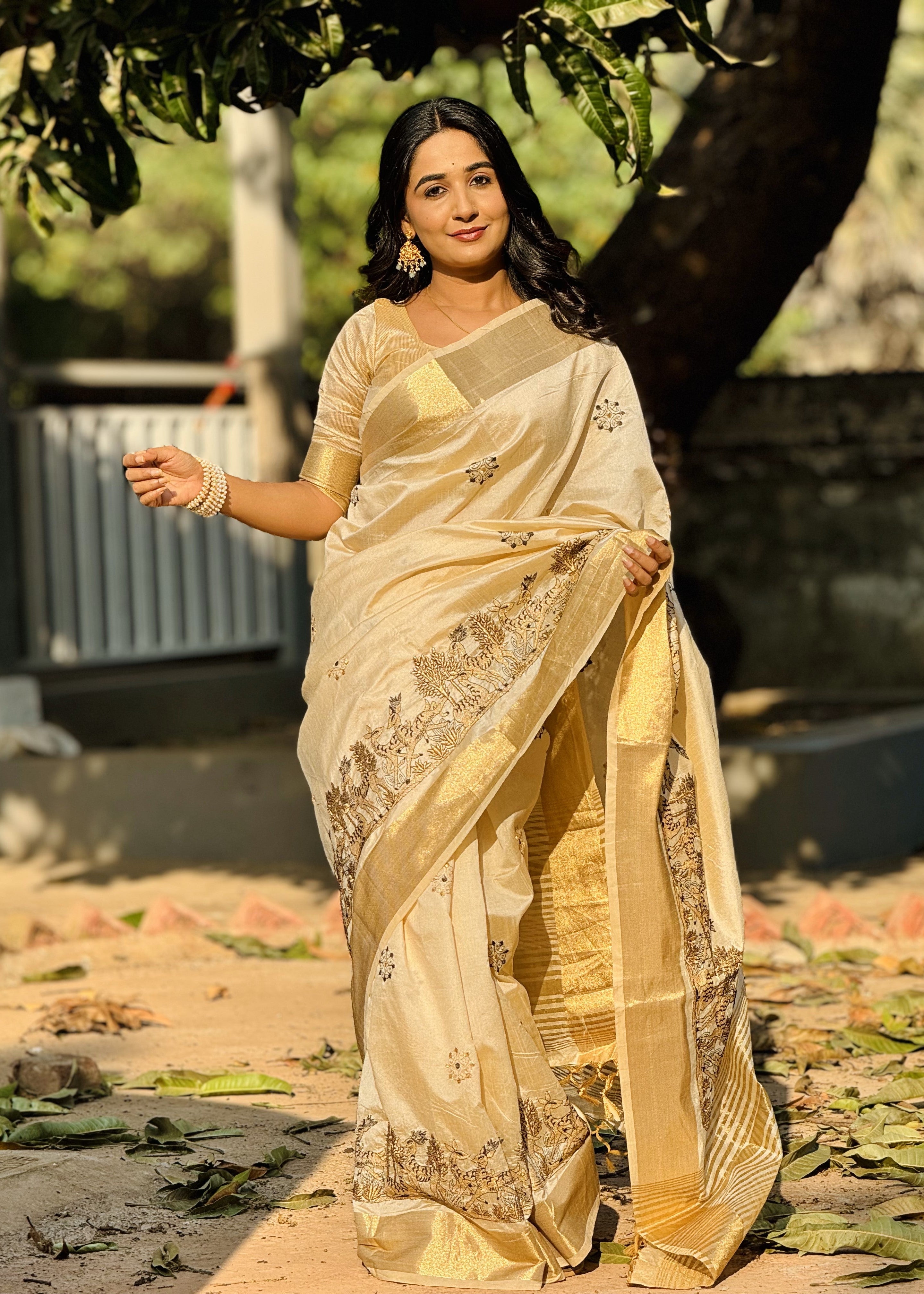Traditional Tussar Silk Saree