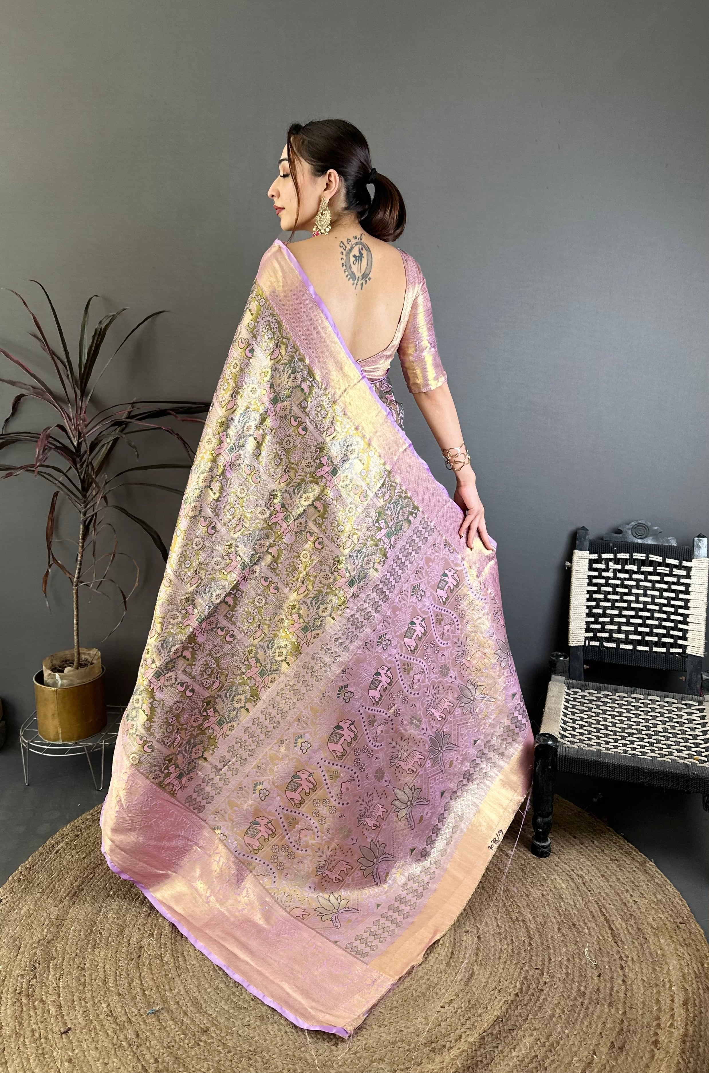 Wedding Wear Floral Kanjivaram Silk Saree
