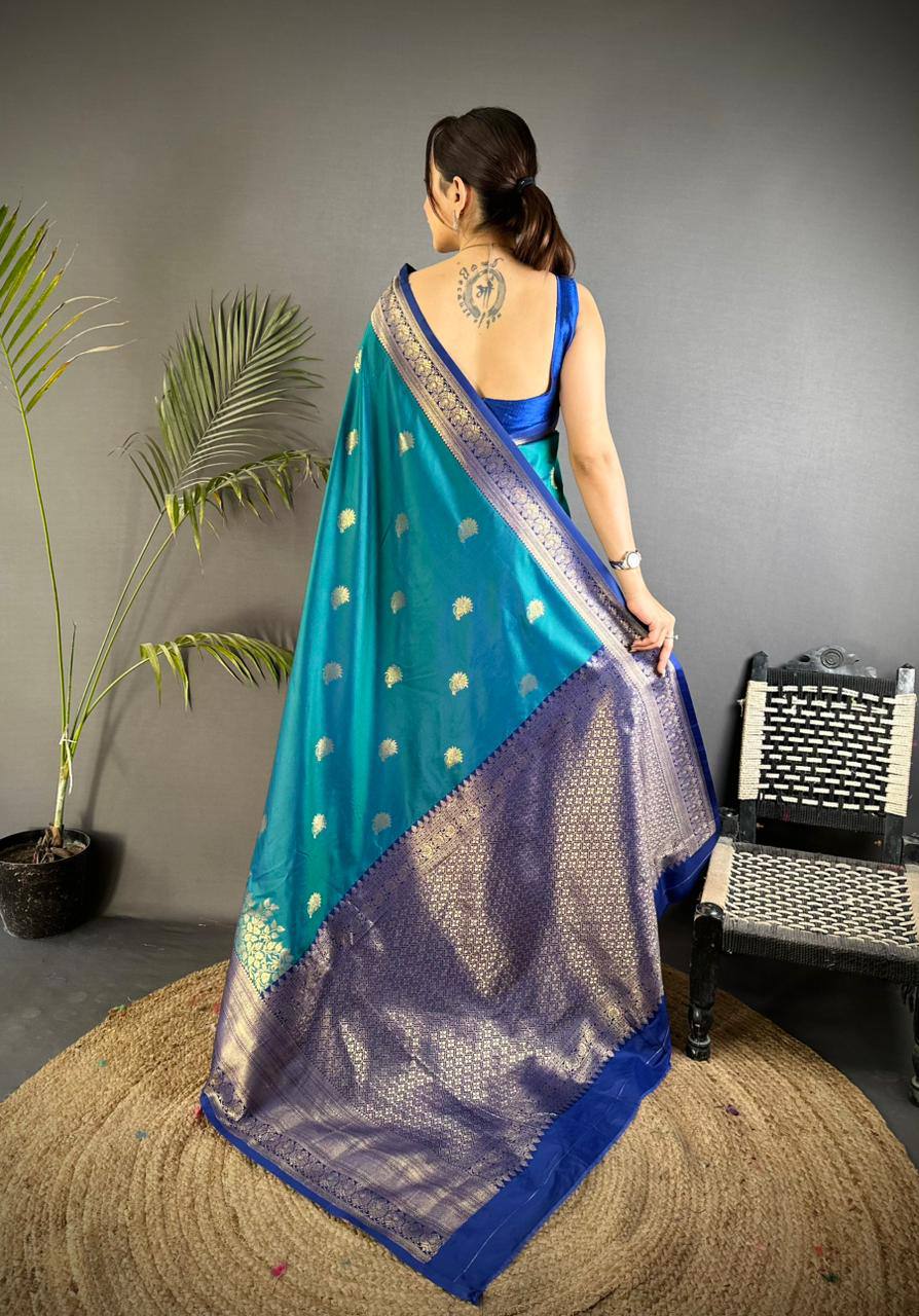 Wedding Wear Kanijivaram Soft Silk Saree