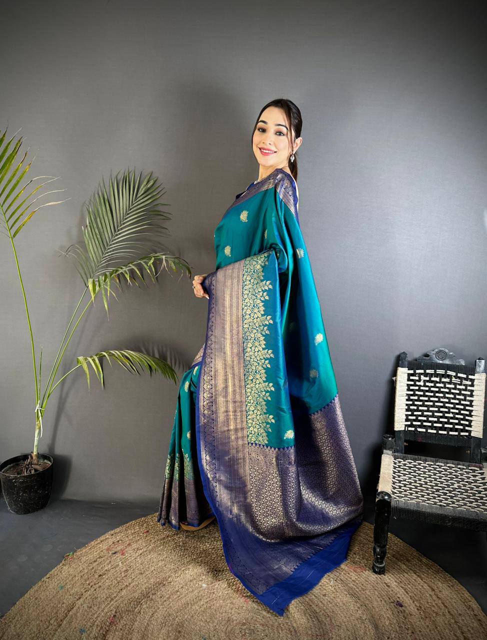 Wedding Wear Kanijivaram Soft Silk Saree