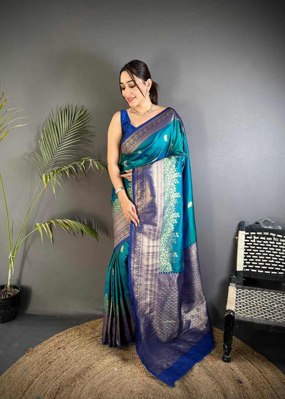 Wedding Wear Kanijivaram Soft Silk Saree