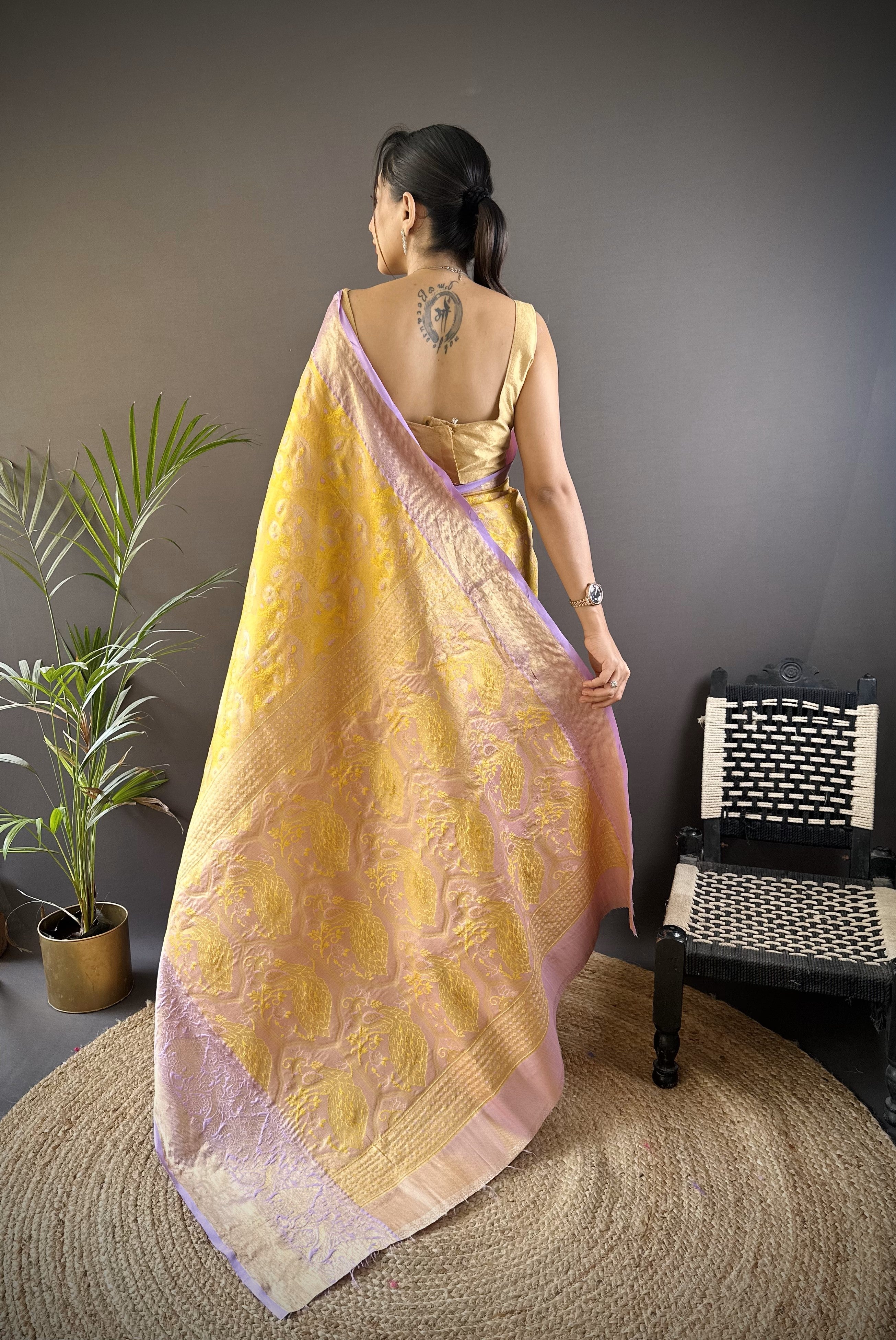 Wedding Wear Kanjivaram Tissue Silk Saree