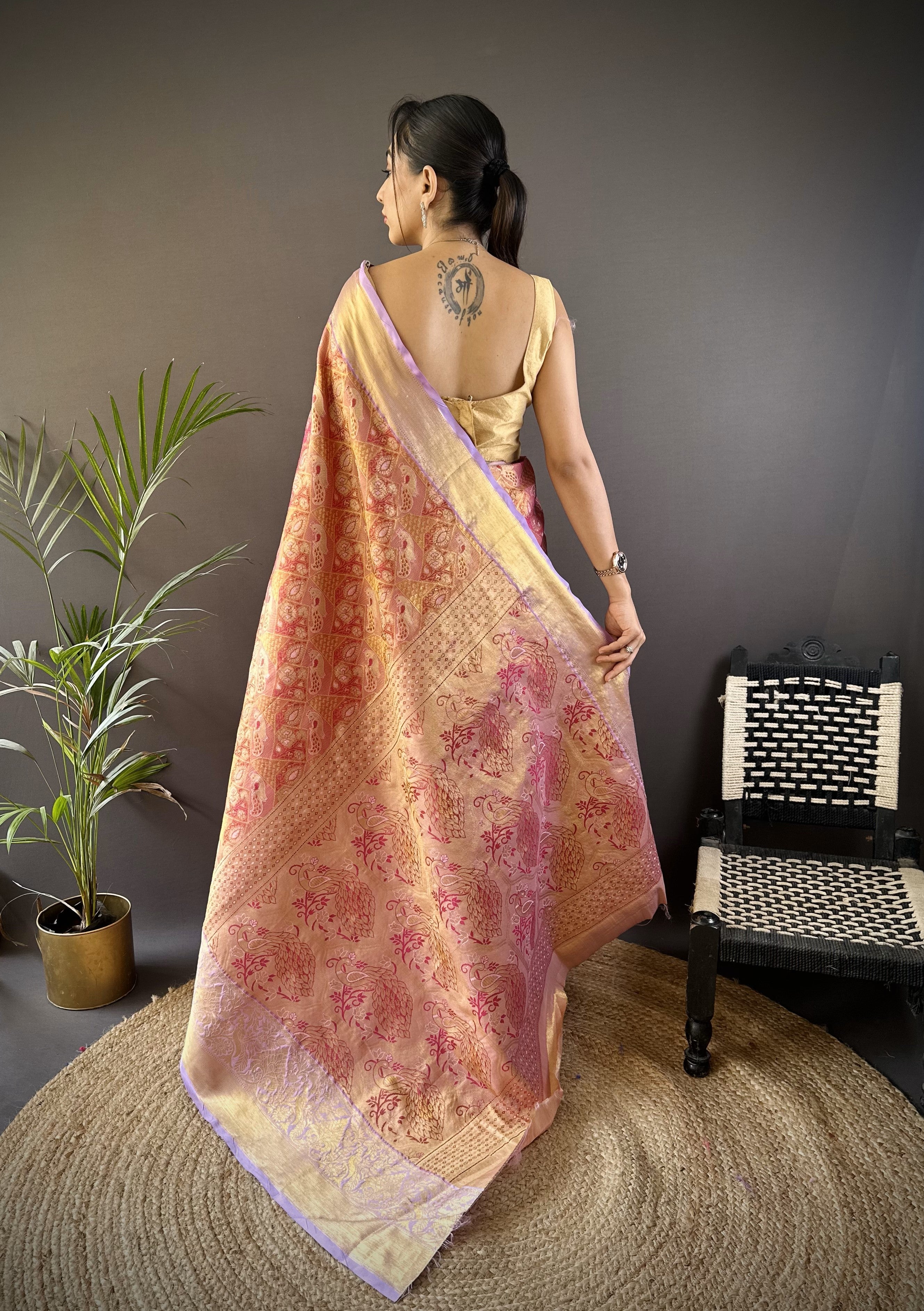 Wedding Wear Kanjivaram Tissue Silk Saree