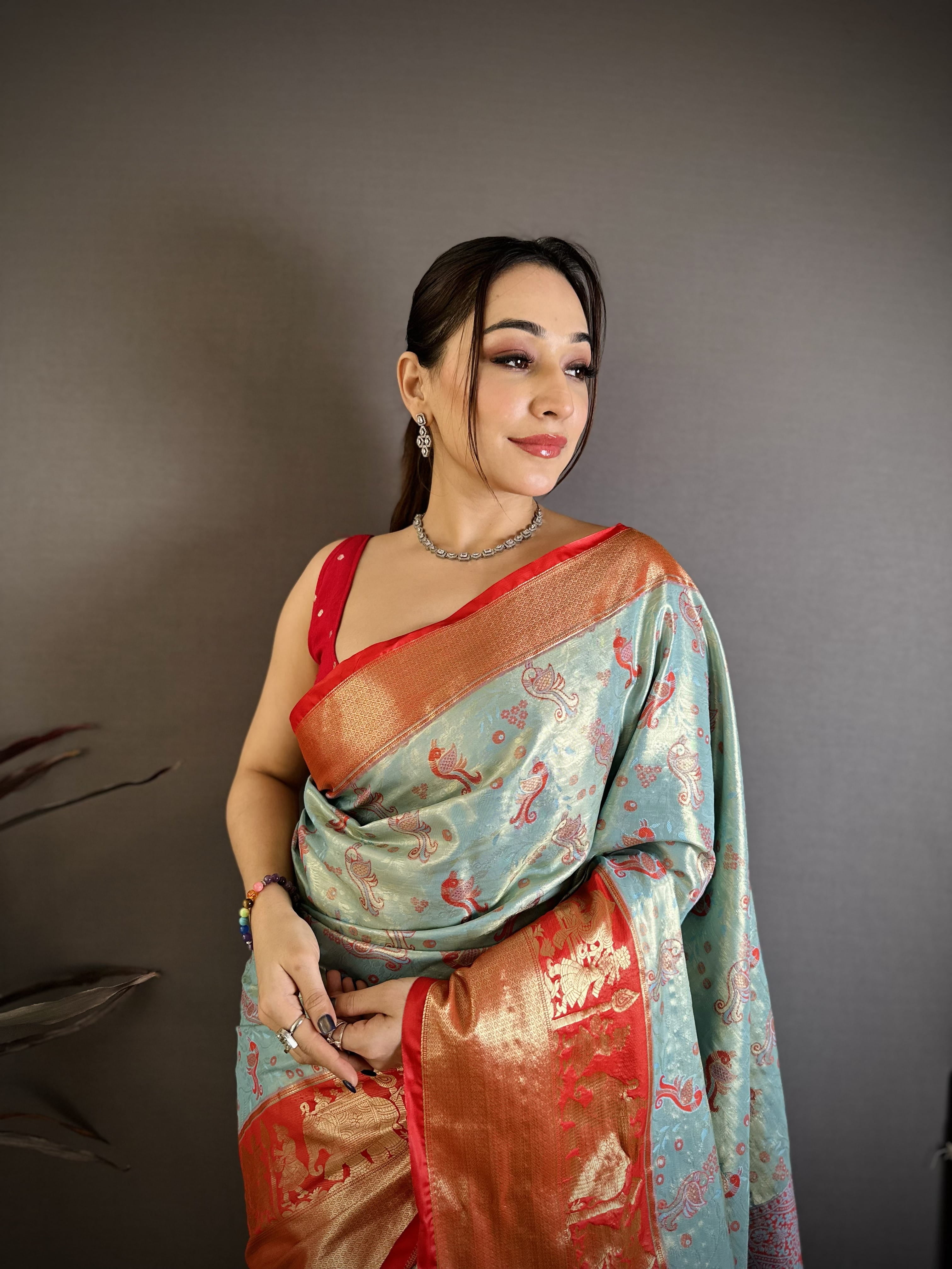 Wedding Wear Peacock Kanjivaram Silk Saree