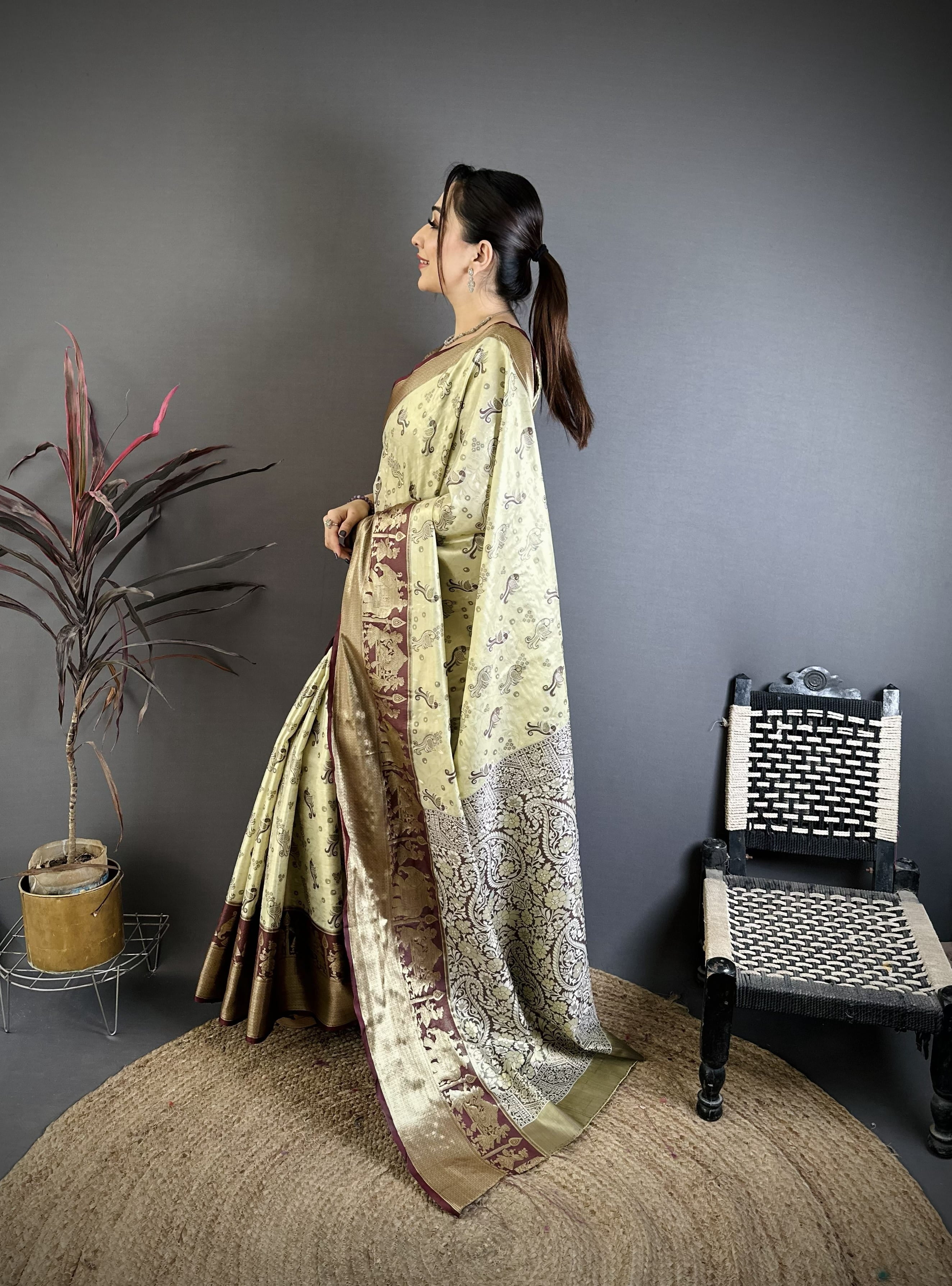 Wedding Wear Peacock Kanjivaram Silk Saree